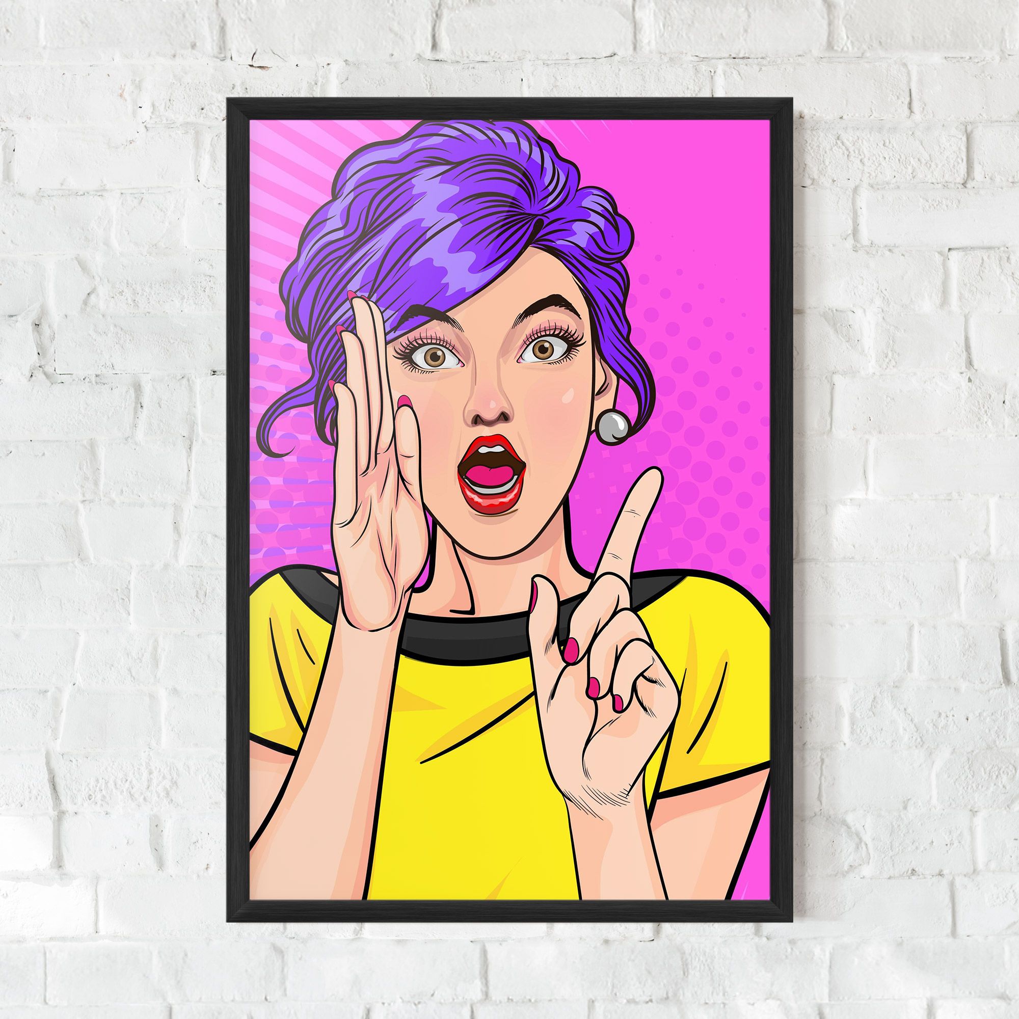 Surprised Pop Woman mockup 0