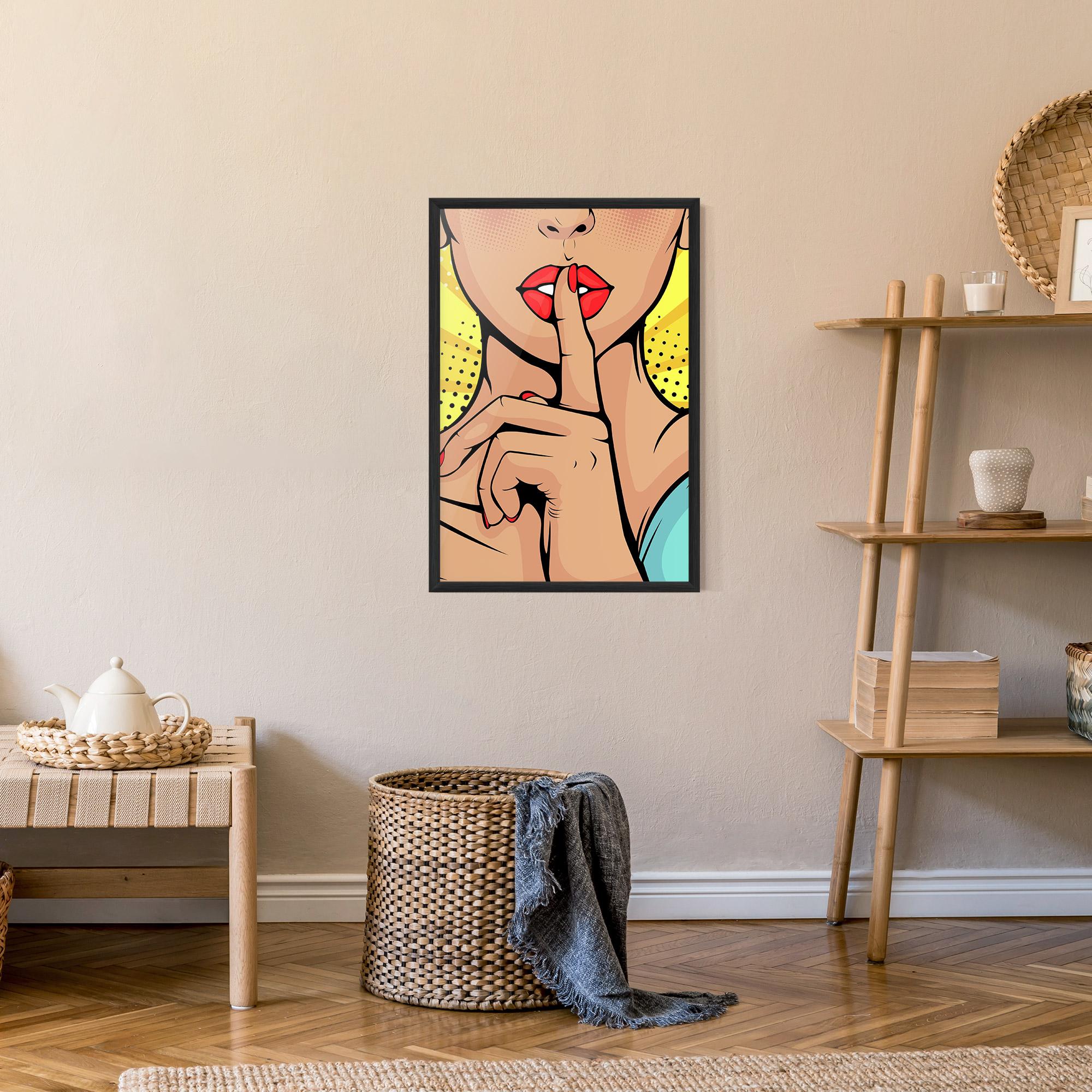 Poster Înrămat Sush Pop Art mockup 9