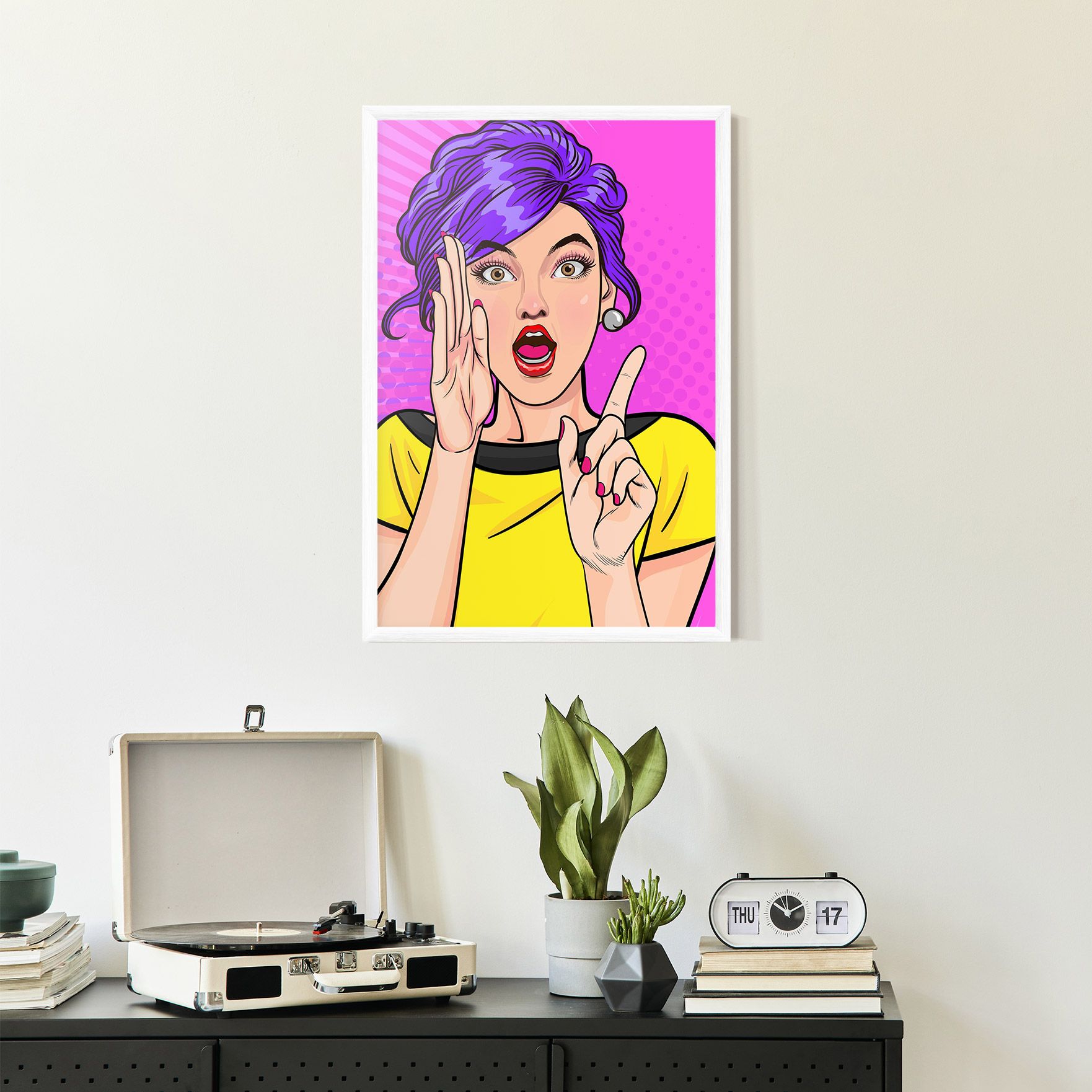 Surprised Pop Woman mockup 2