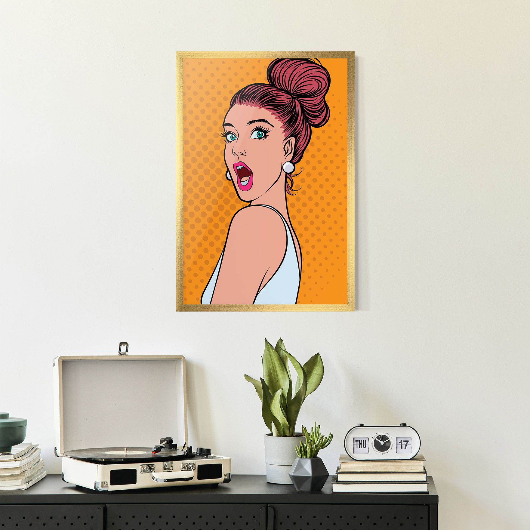 Pop Comic Lady mockup 2