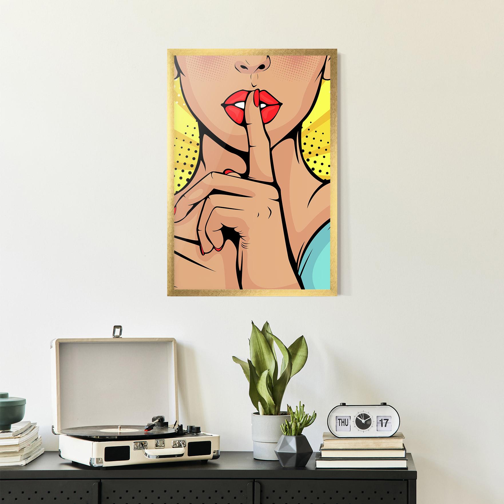 Poster Înrămat Sush Pop Art mockup 2