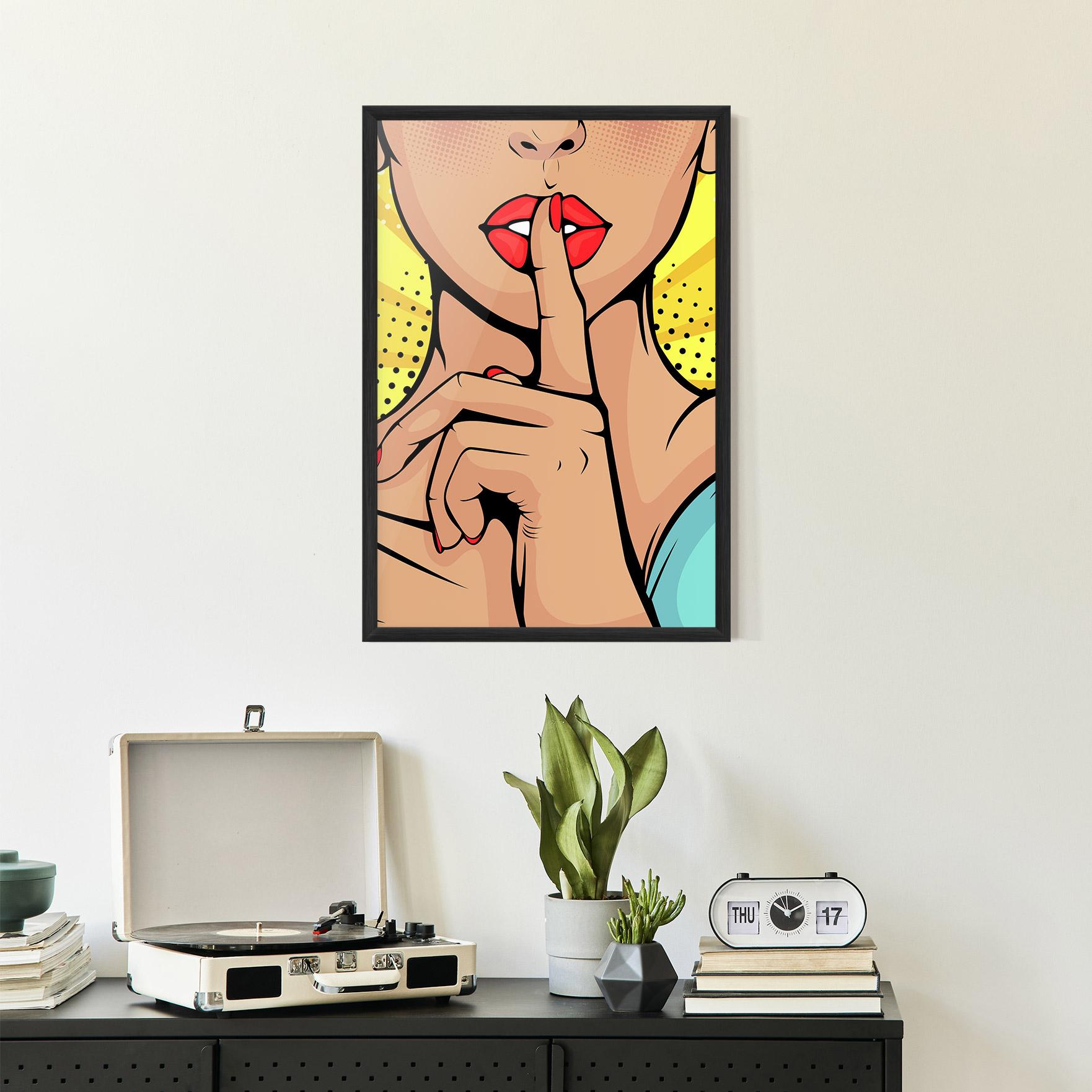 Poster Înrămat Sush Pop Art mockup 2
