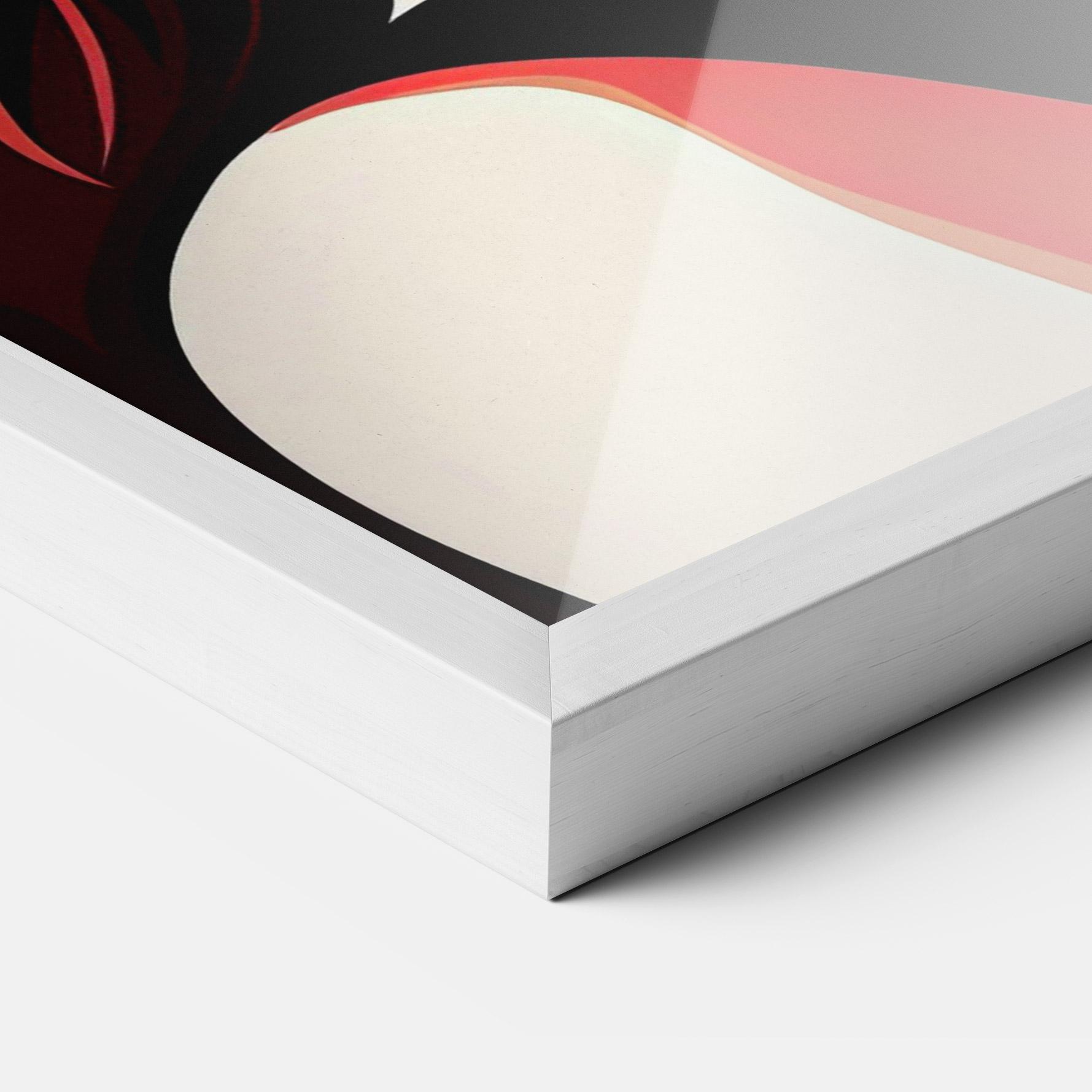 Poster Înrămat Red Hair Pop Art mockup 3