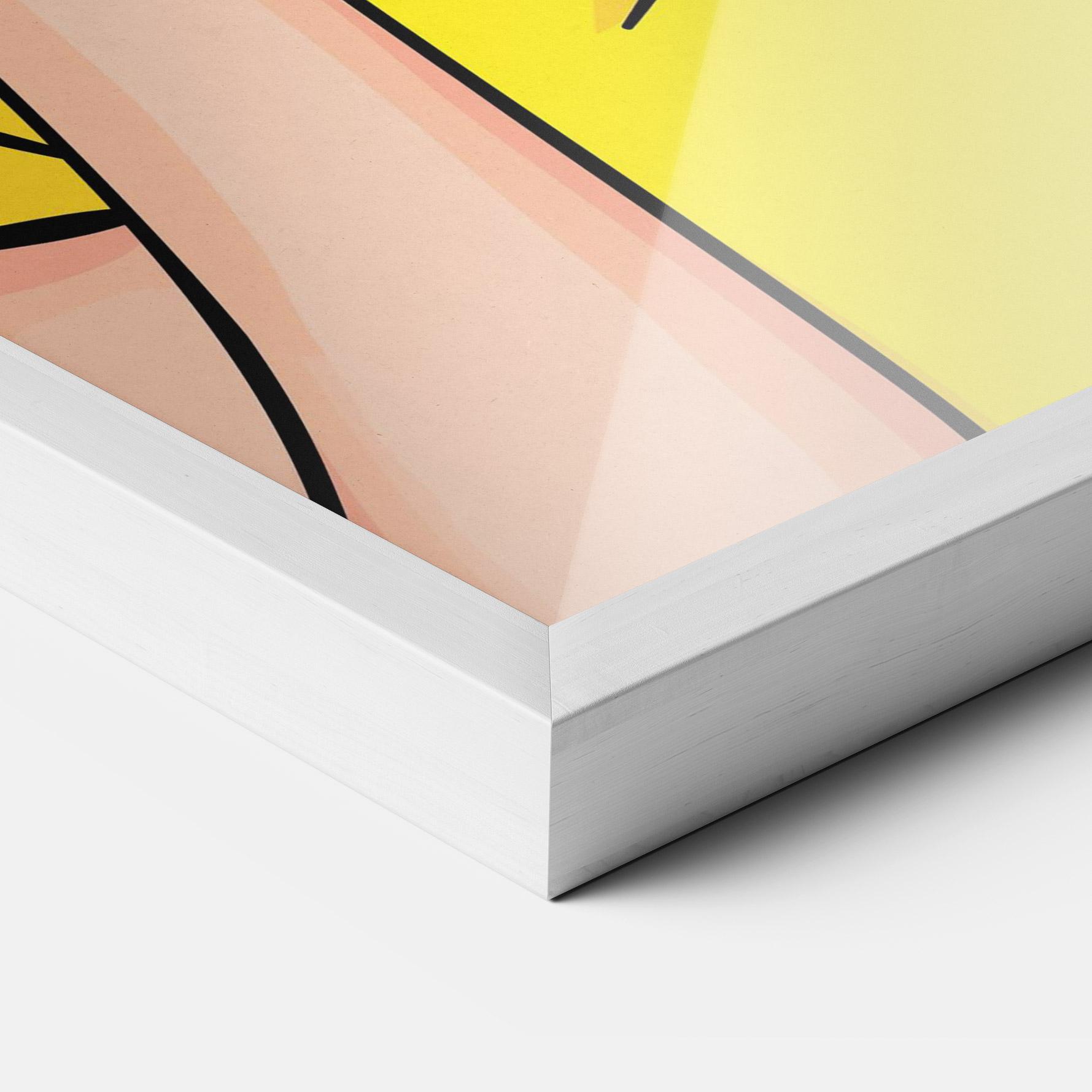 Poster Înrămat Surprised Pop Woman mockup 3