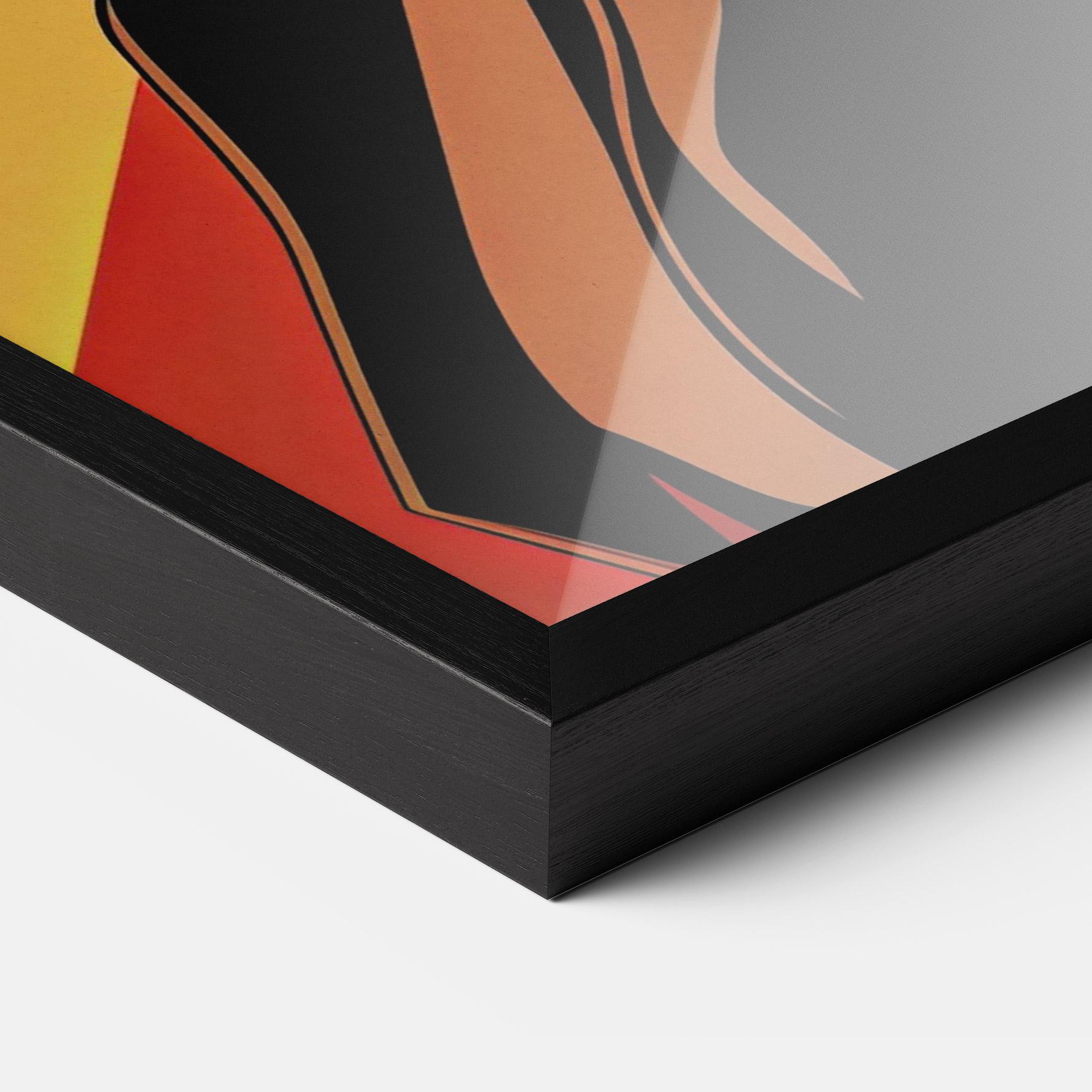 Poster Înrămat Graphical Pop Girl mockup 3