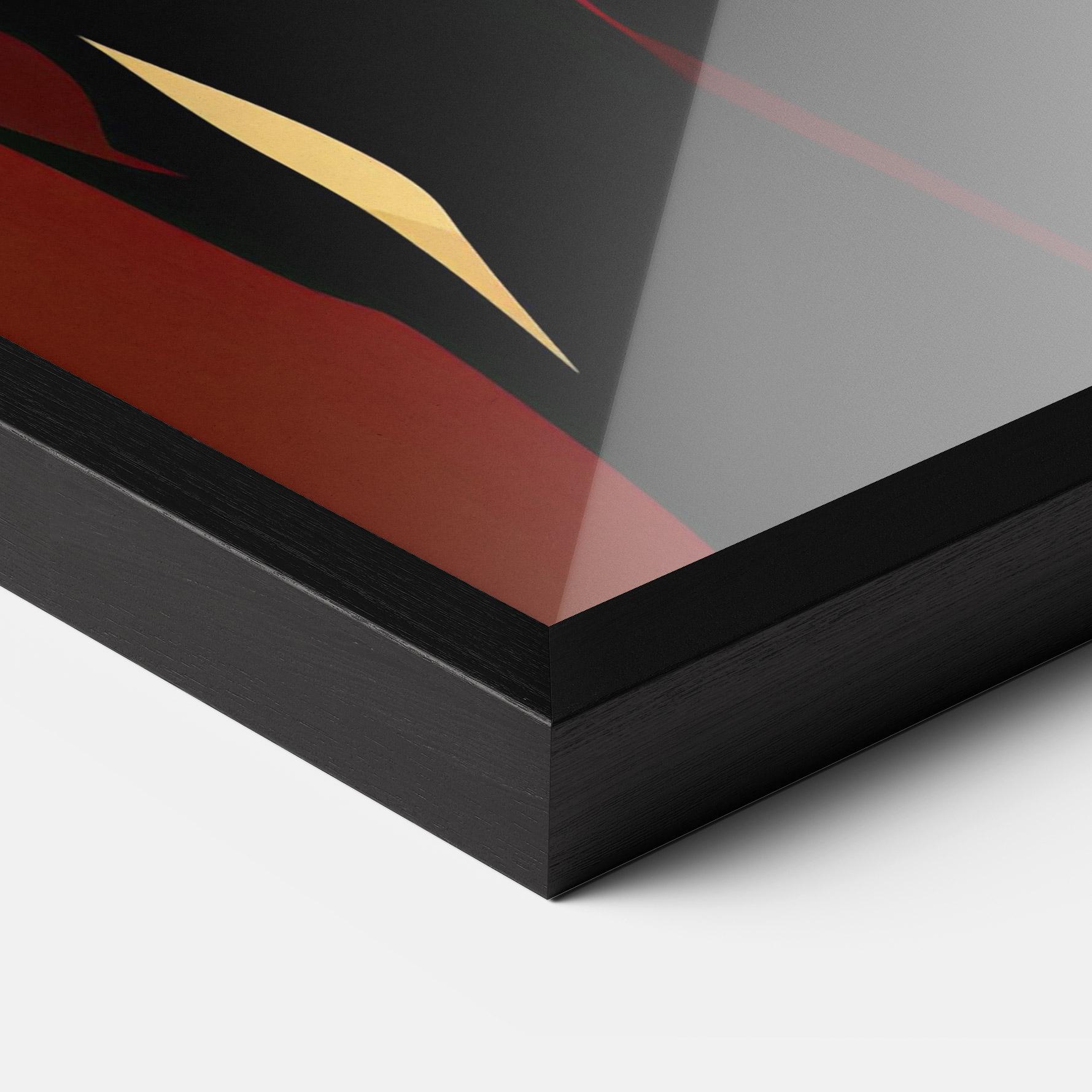 Poster Înrămat Pop Graphical Woman mockup 3