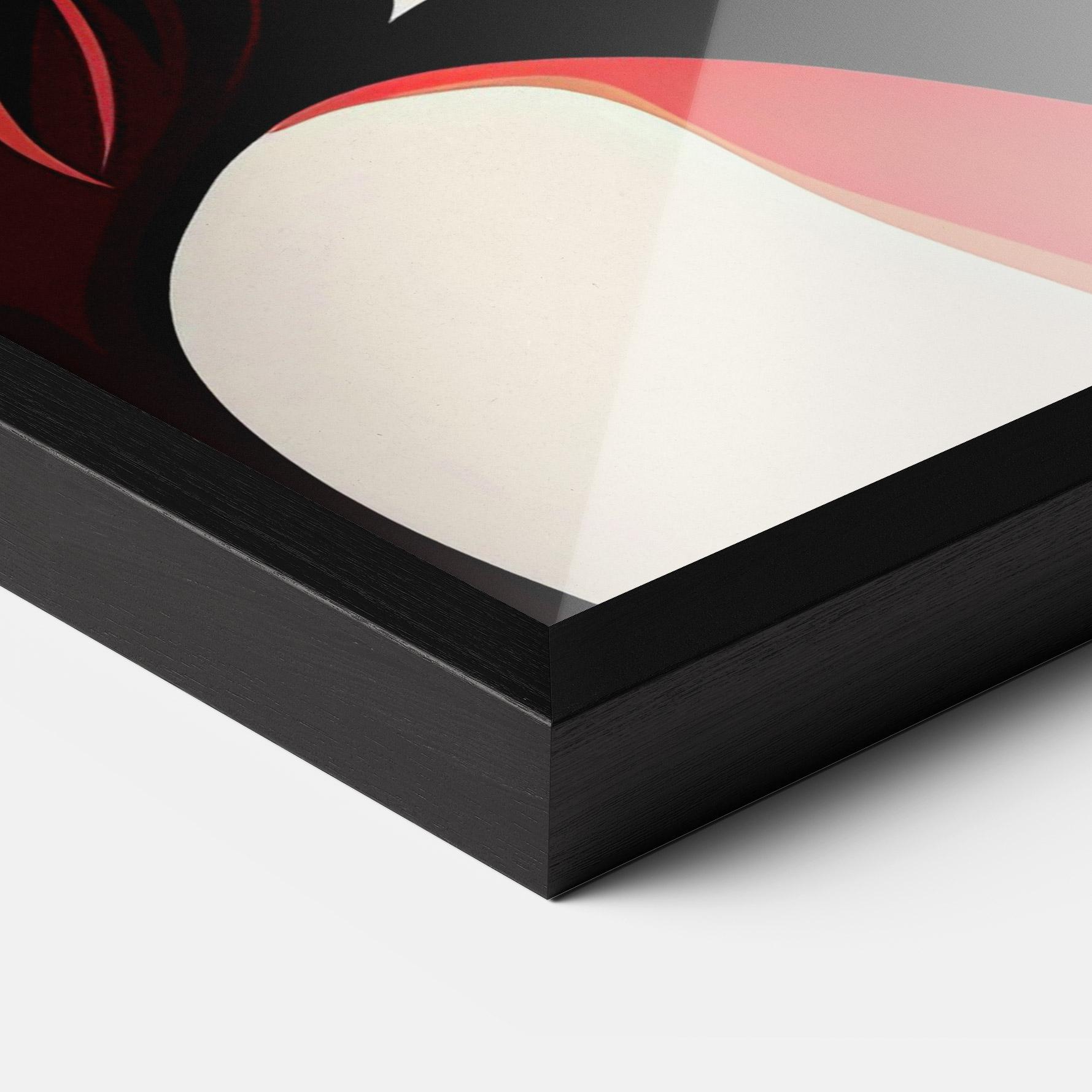 Poster Înrămat Red Hair Pop Art mockup 3