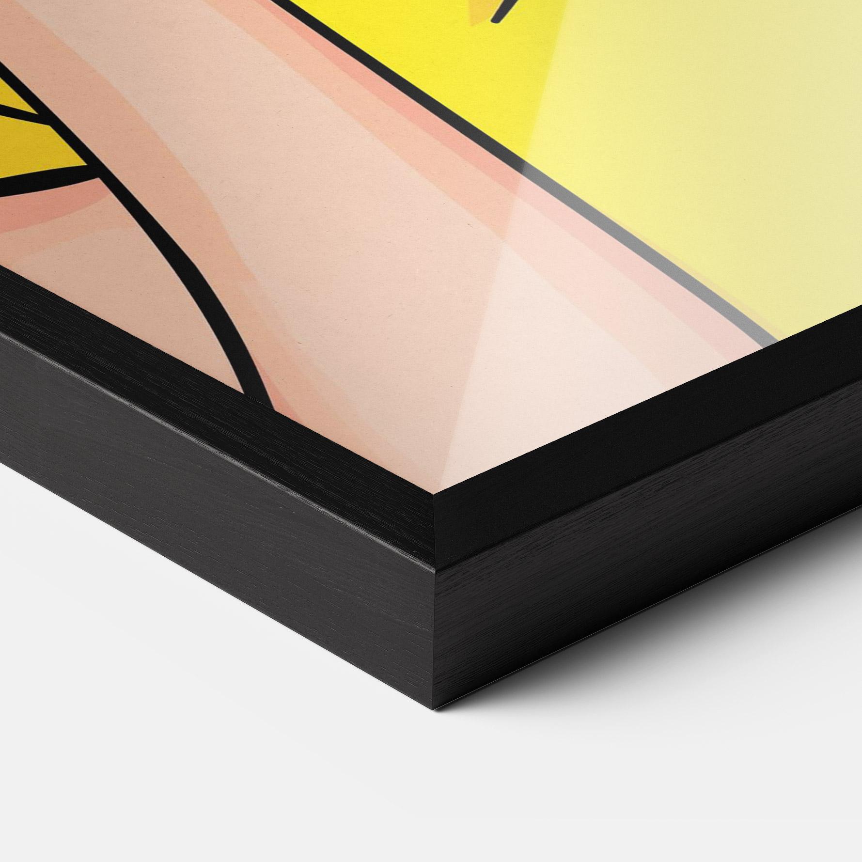 Poster Înrămat Surprised Pop Woman mockup 3