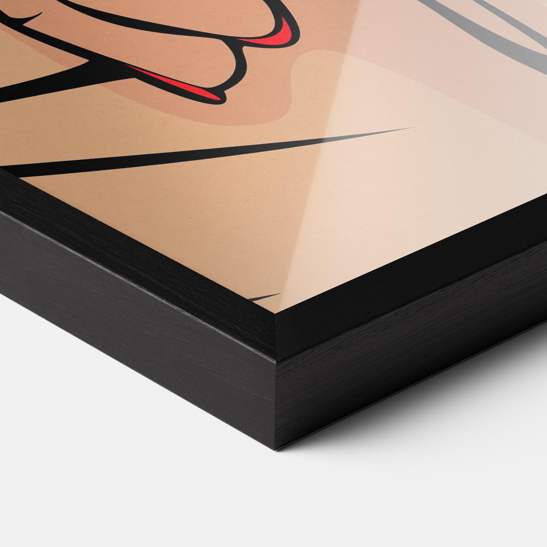 Poster Înrămat Sush Pop Art mockup 3