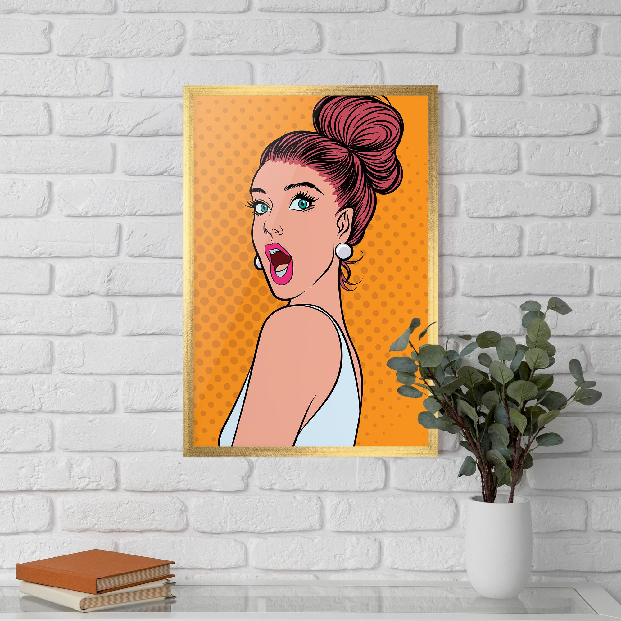 Pop Comic Lady mockup 5