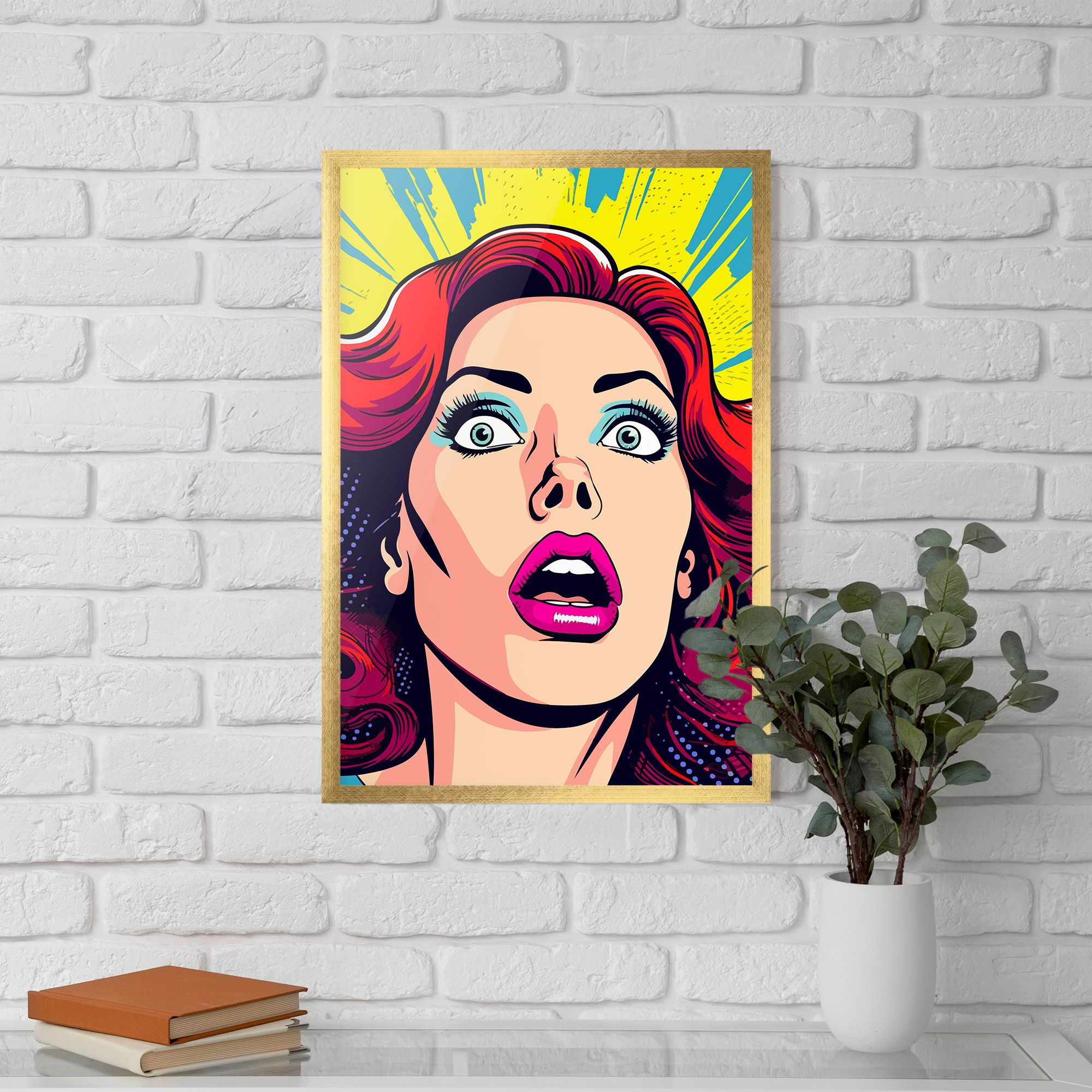 Pop Scared Woman mockup 5