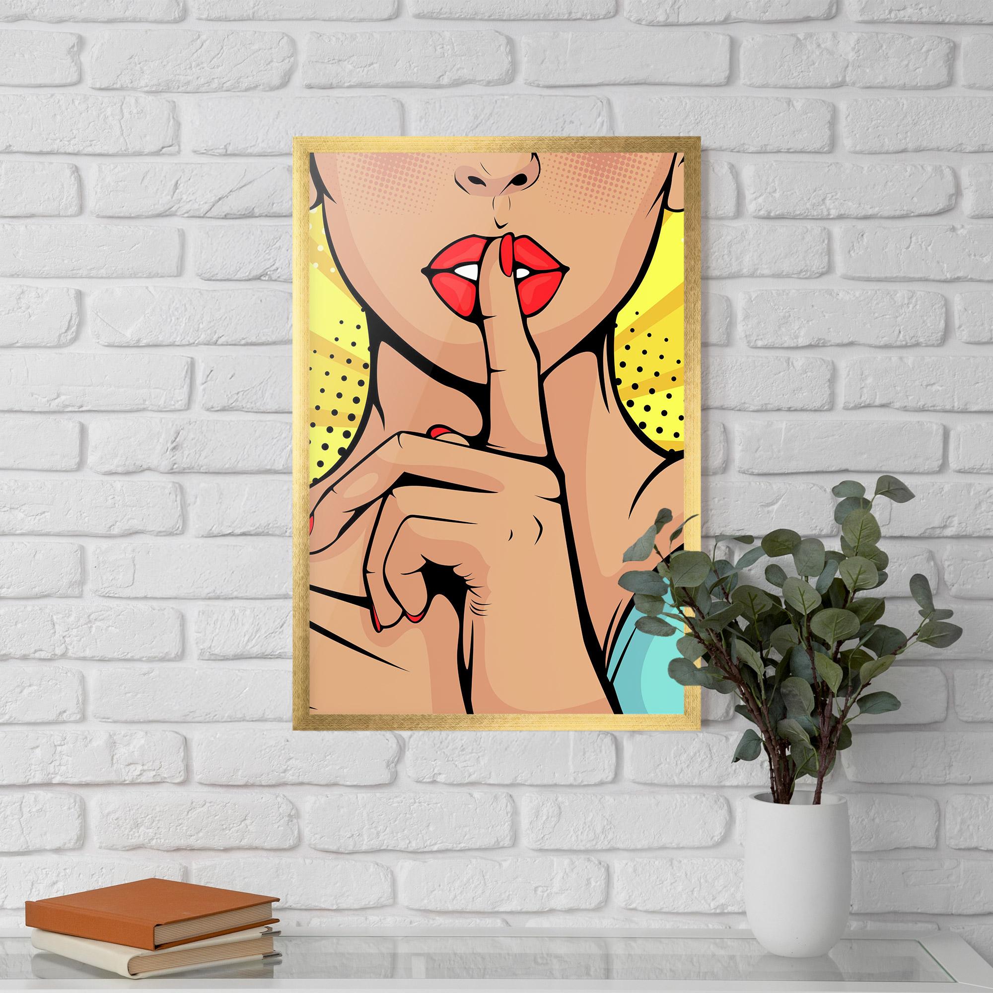 Poster Înrămat Sush Pop Art mockup 5