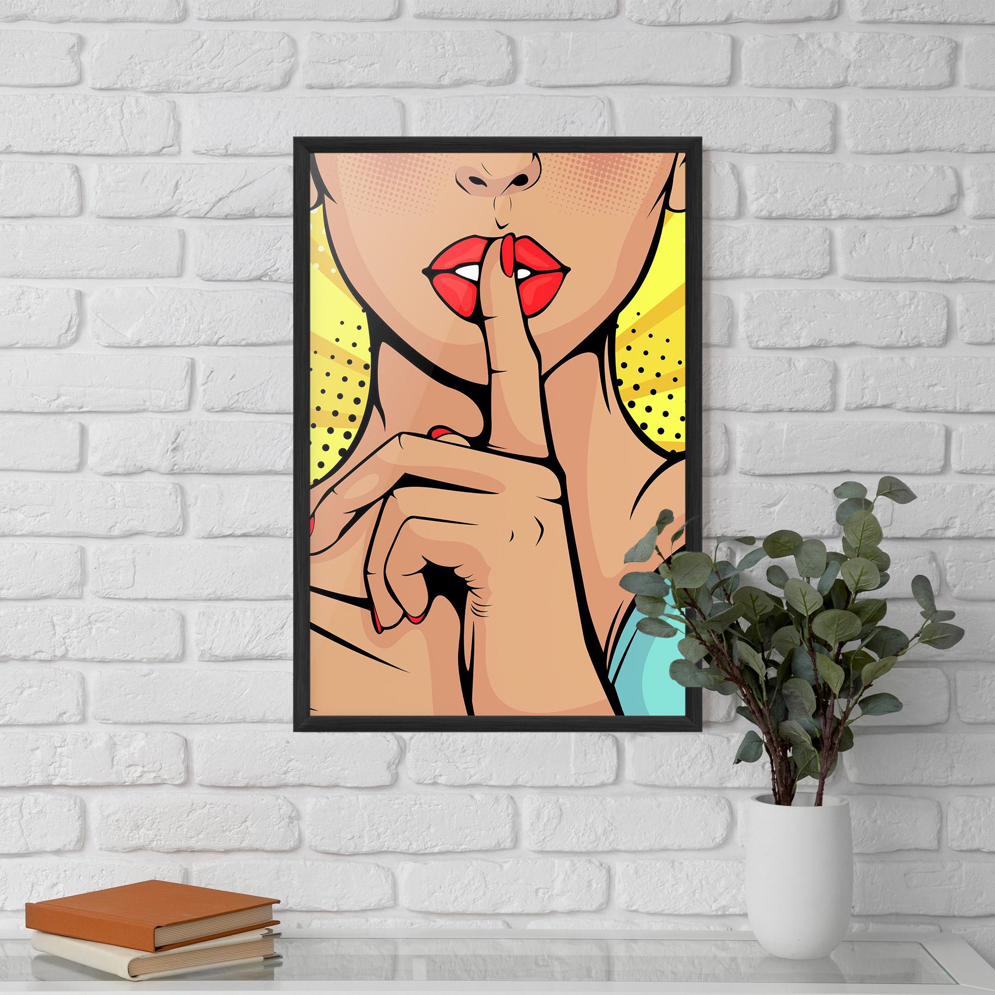 Poster Înrămat Sush Pop Art mockup 5