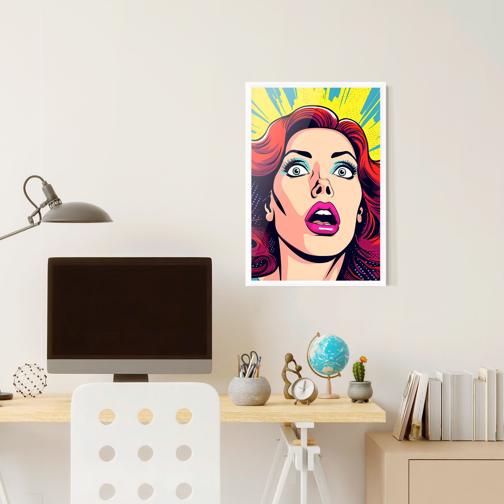 Pop Scared Woman mockup 6