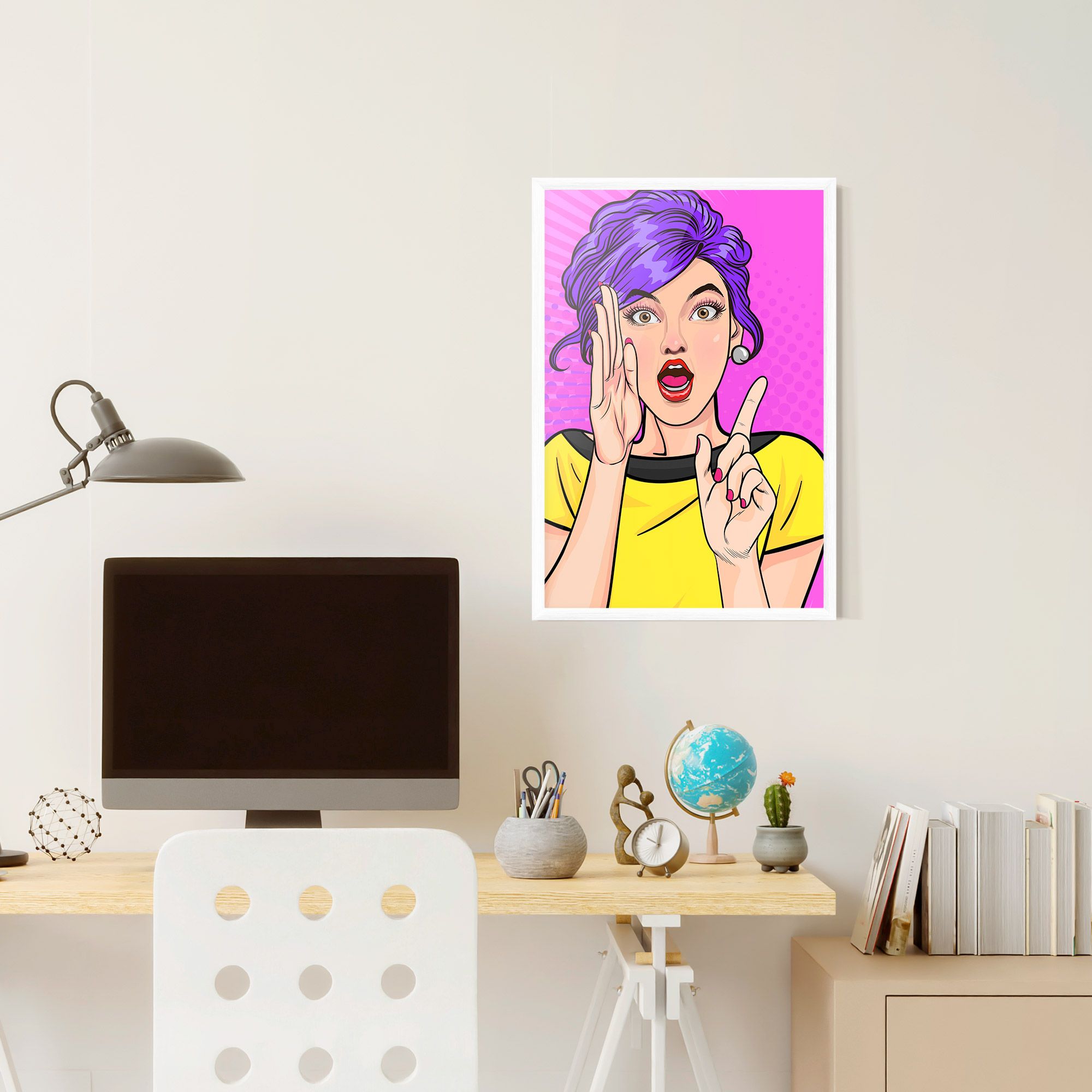 Surprised Pop Woman mockup 6