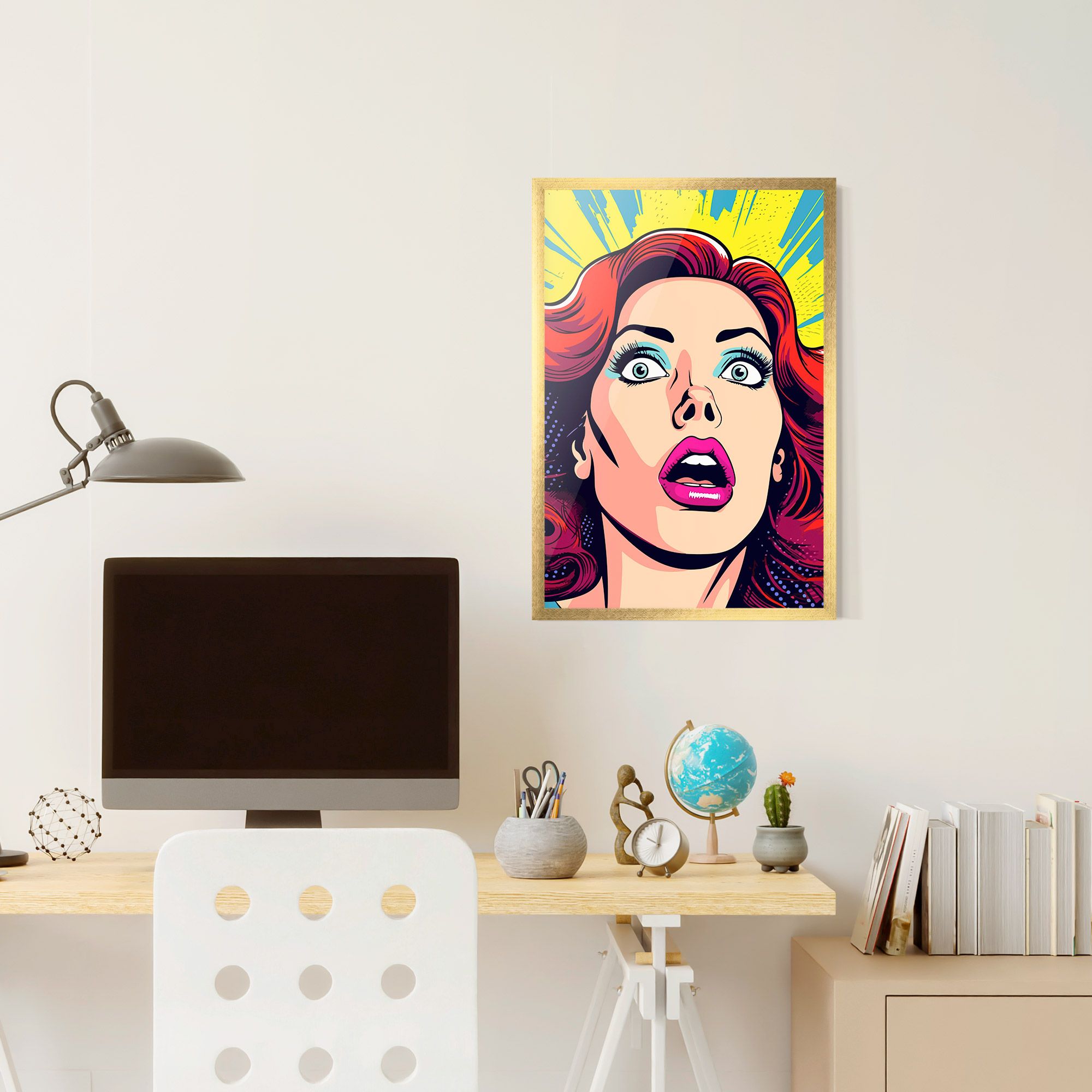 Pop Scared Woman mockup 6