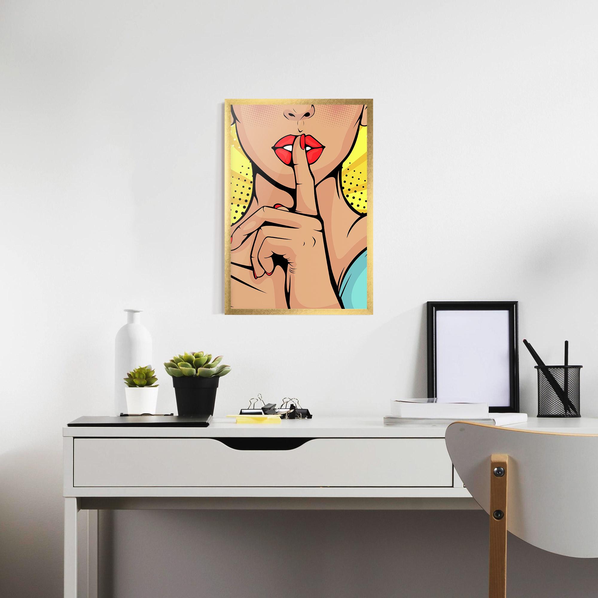 Poster Înrămat Sush Pop Art mockup 7