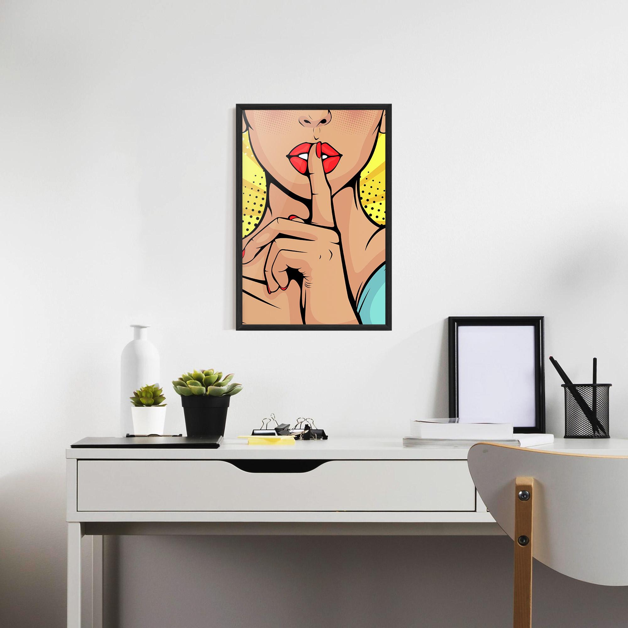 Poster Înrămat Sush Pop Art mockup 7