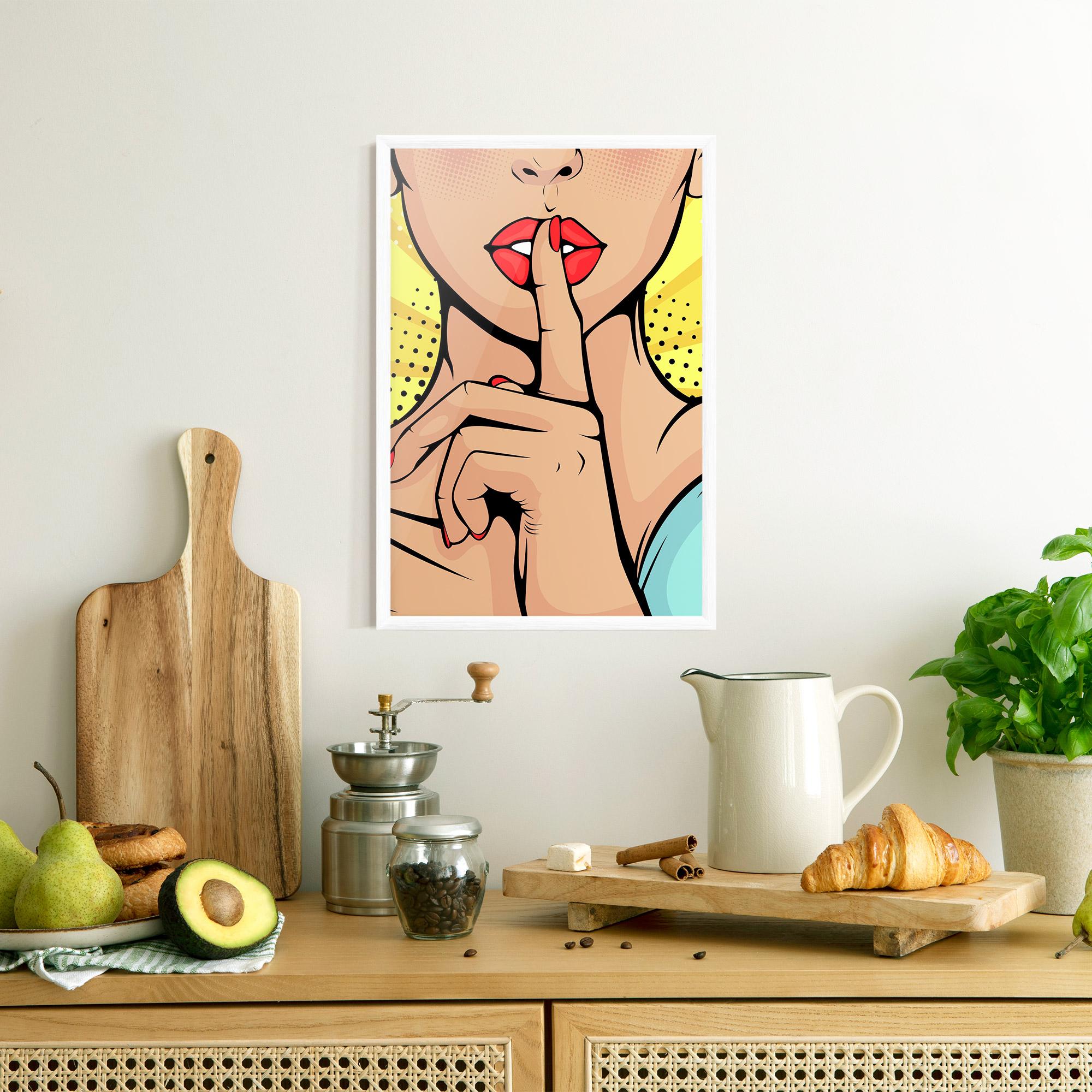 Poster Înrămat Sush Pop Art mockup 8