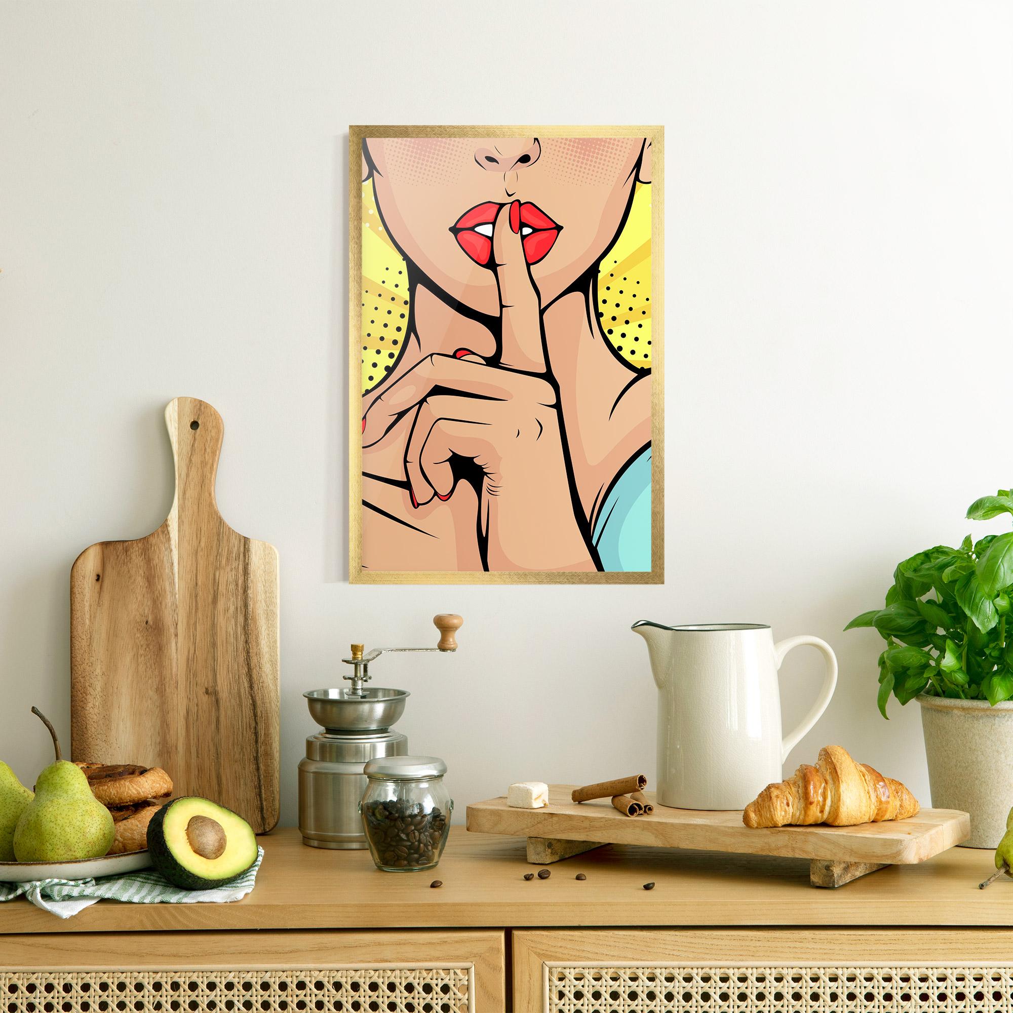 Poster Înrămat Sush Pop Art mockup 8