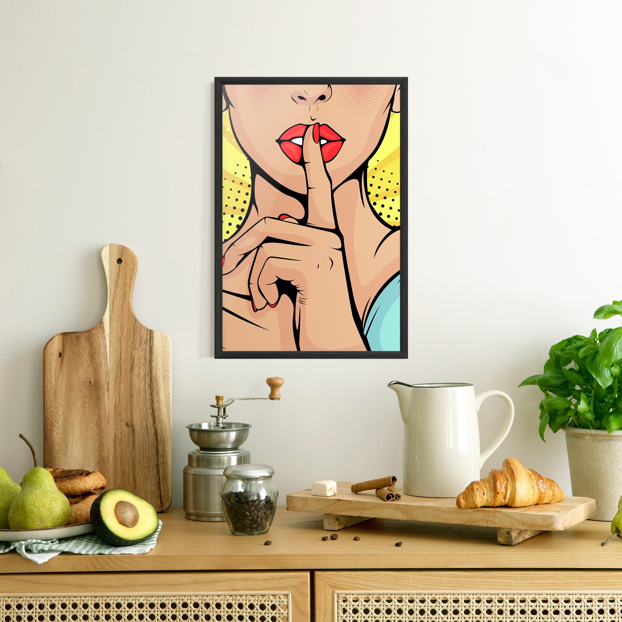 Poster Înrămat Sush Pop Art mockup 8