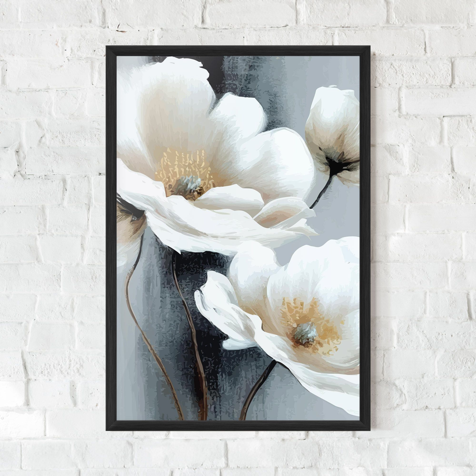 Paint Texture Flower mockup 0