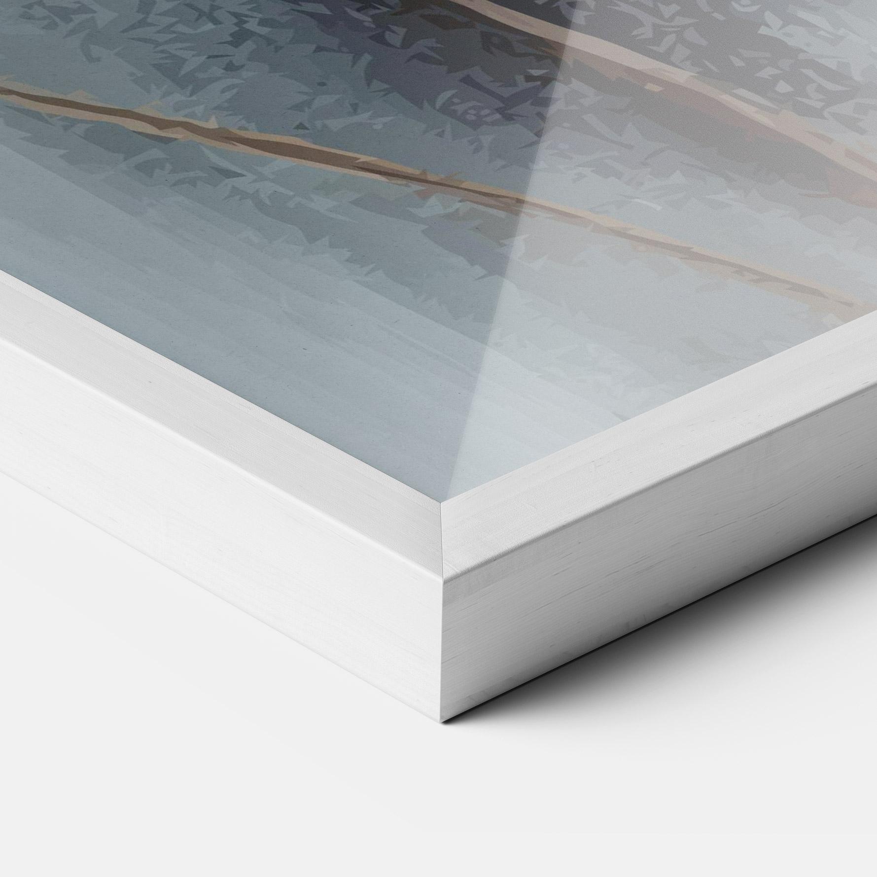 Poster Înrămat Paint Texture Flower mockup 3