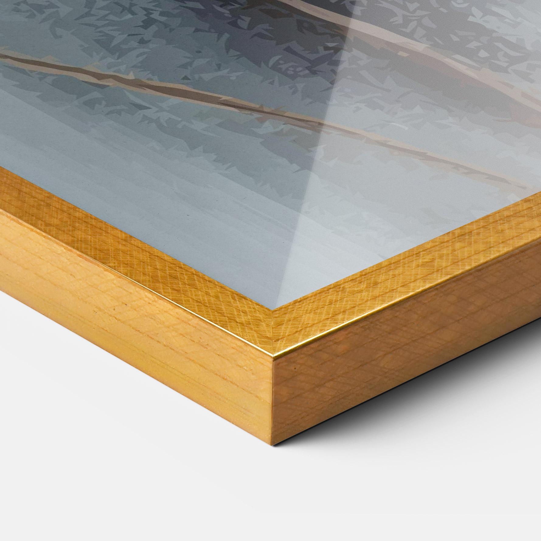 Poster Înrămat Paint Texture Flower mockup 3