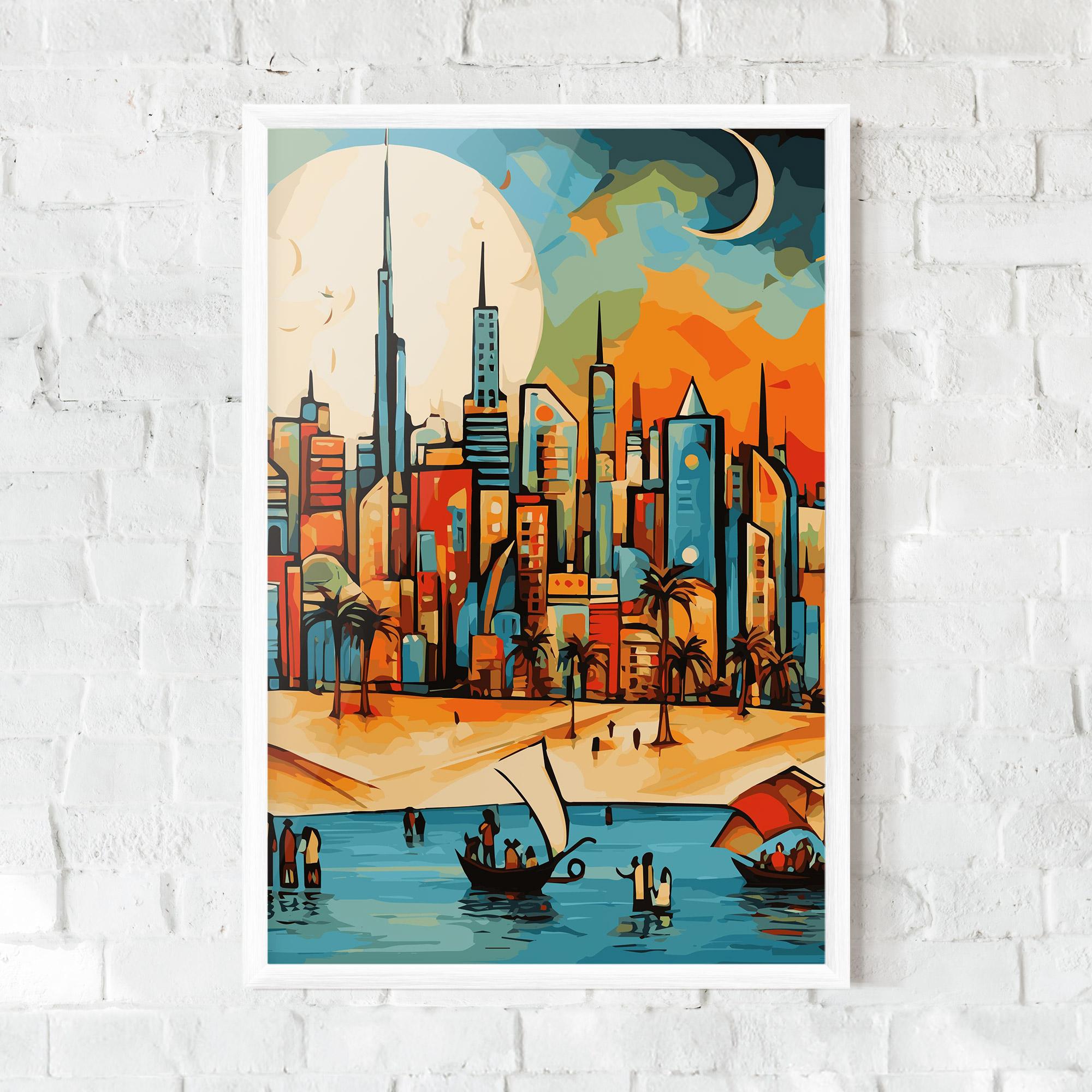 Poster Înrămat African Moon mockup 0