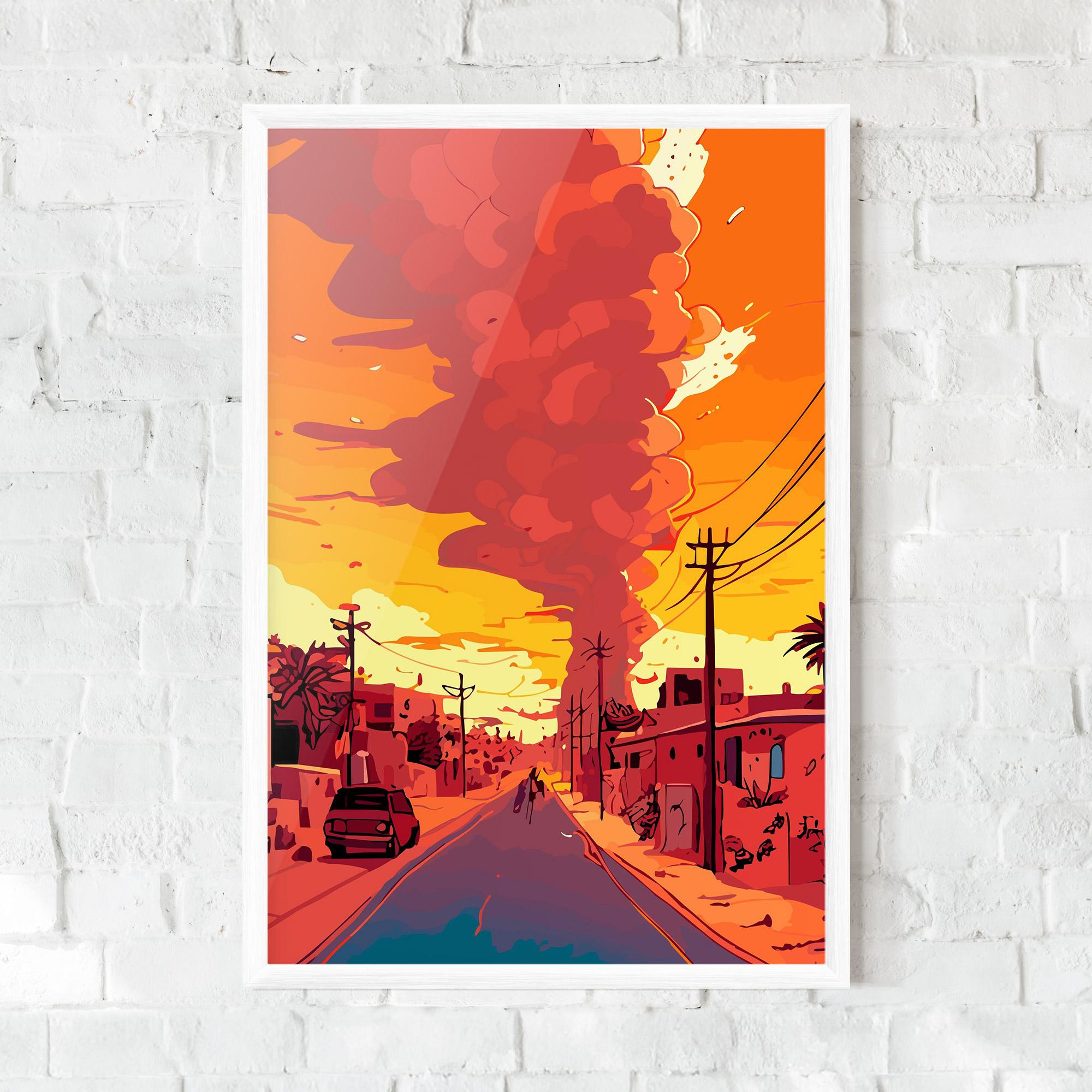 Poster Înrămat African Smoke mockup 0