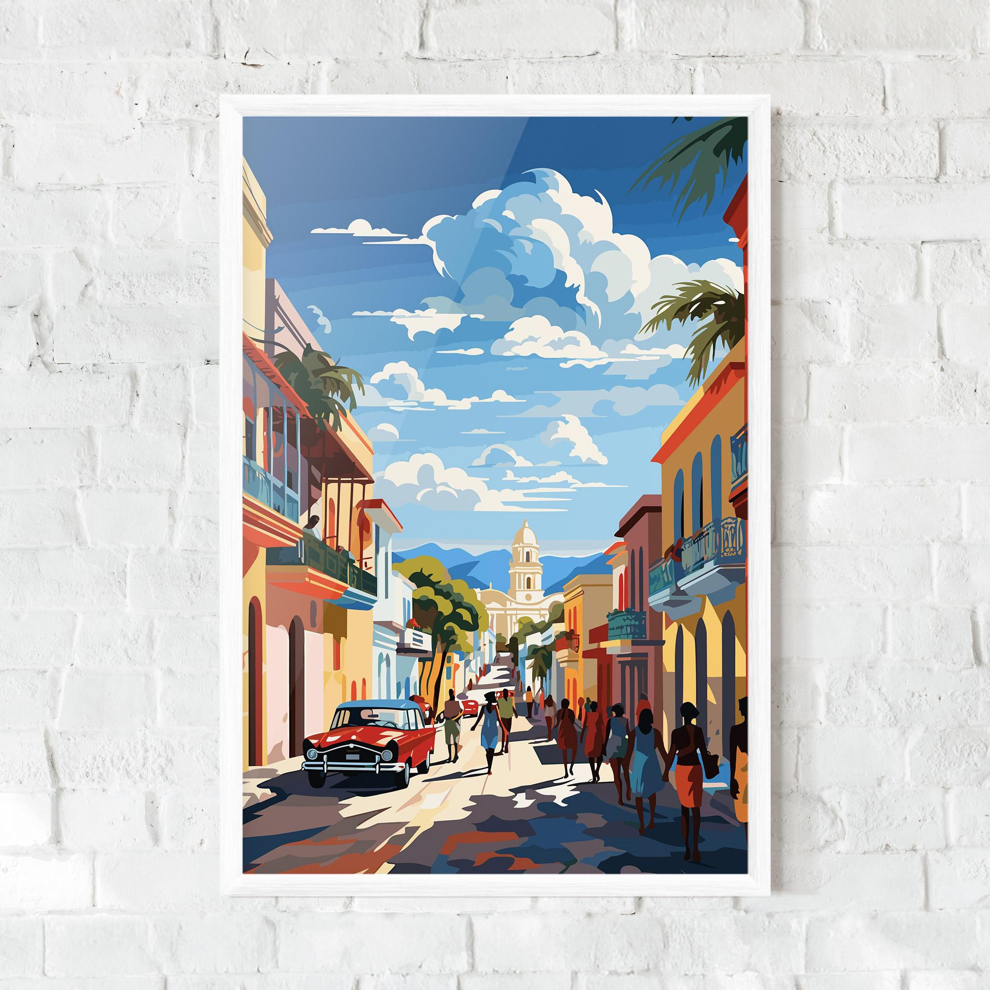 Poster Înrămat African Street mockup 0