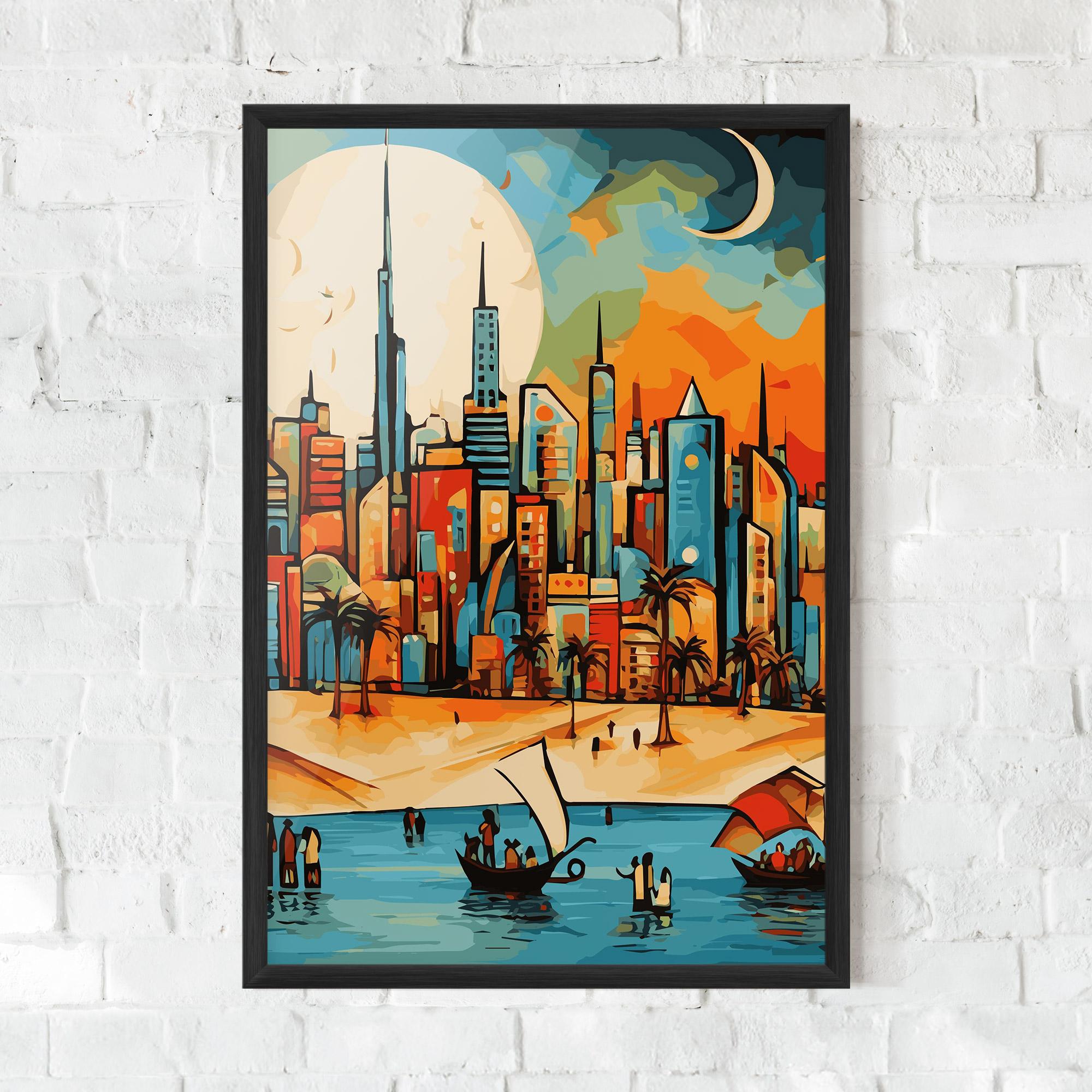 Poster Înrămat African Moon mockup 0