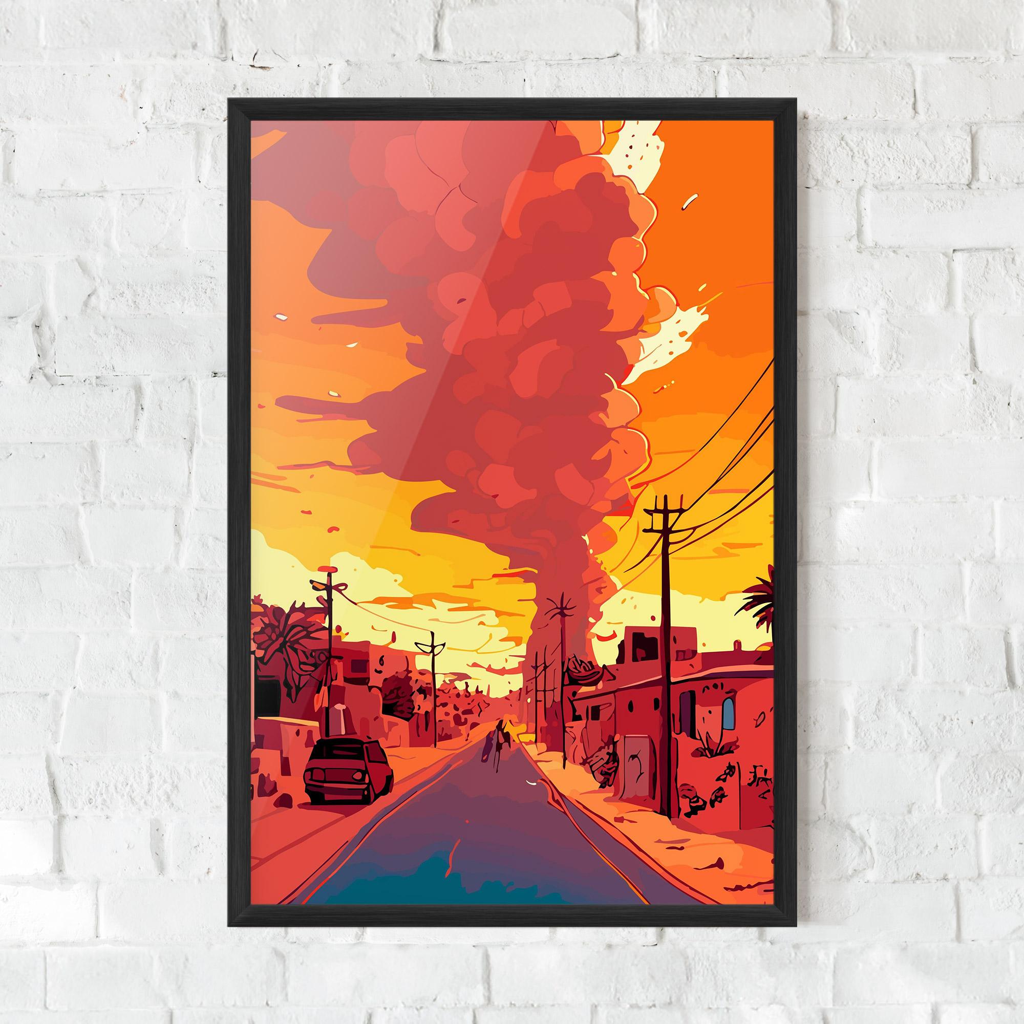 Poster Înrămat African Smoke mockup 0