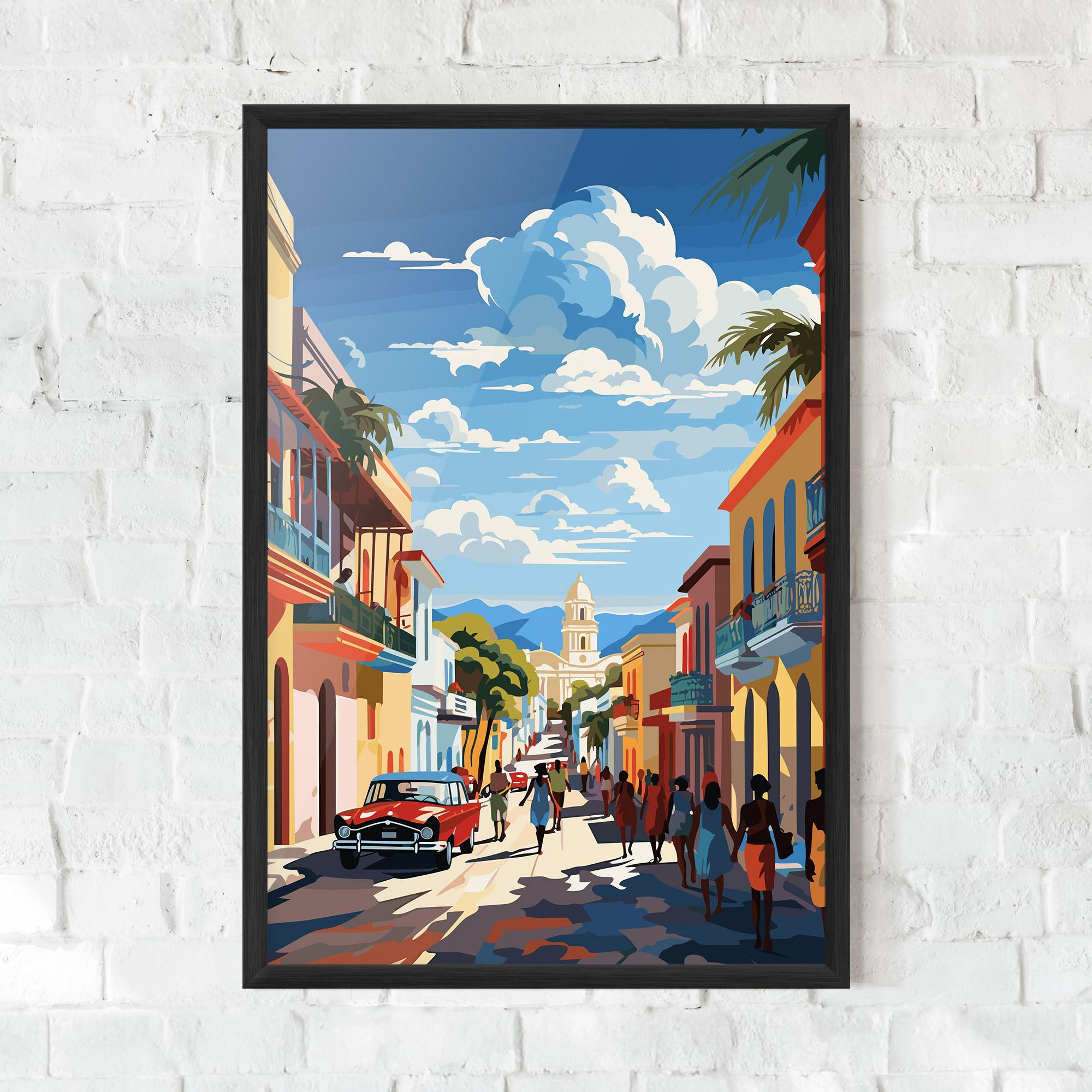 Poster Înrămat African Street mockup 0