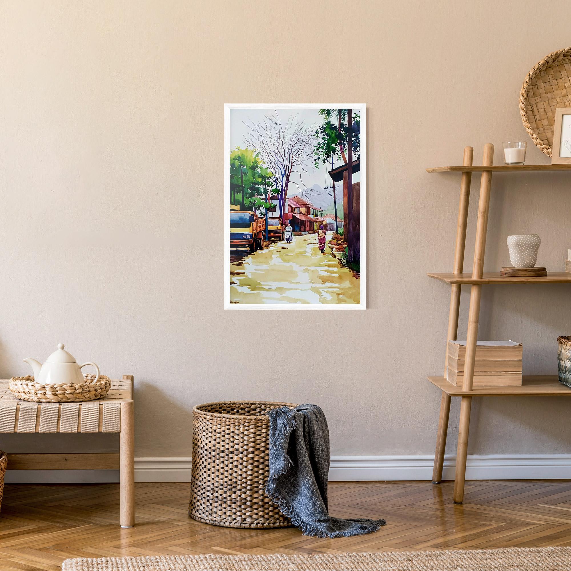 Poster Înrămat African City mockup 9