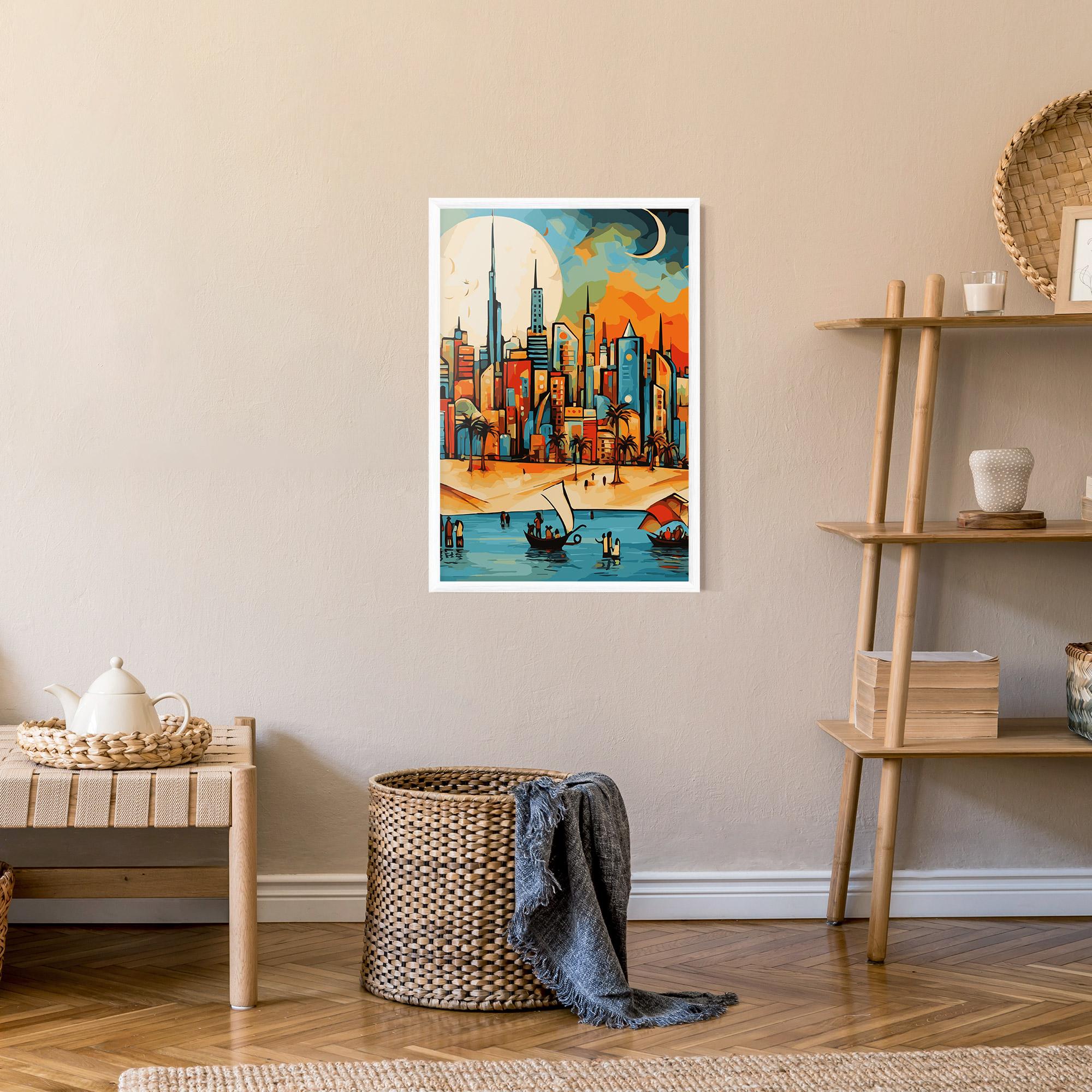 Poster Înrămat African Moon mockup 9