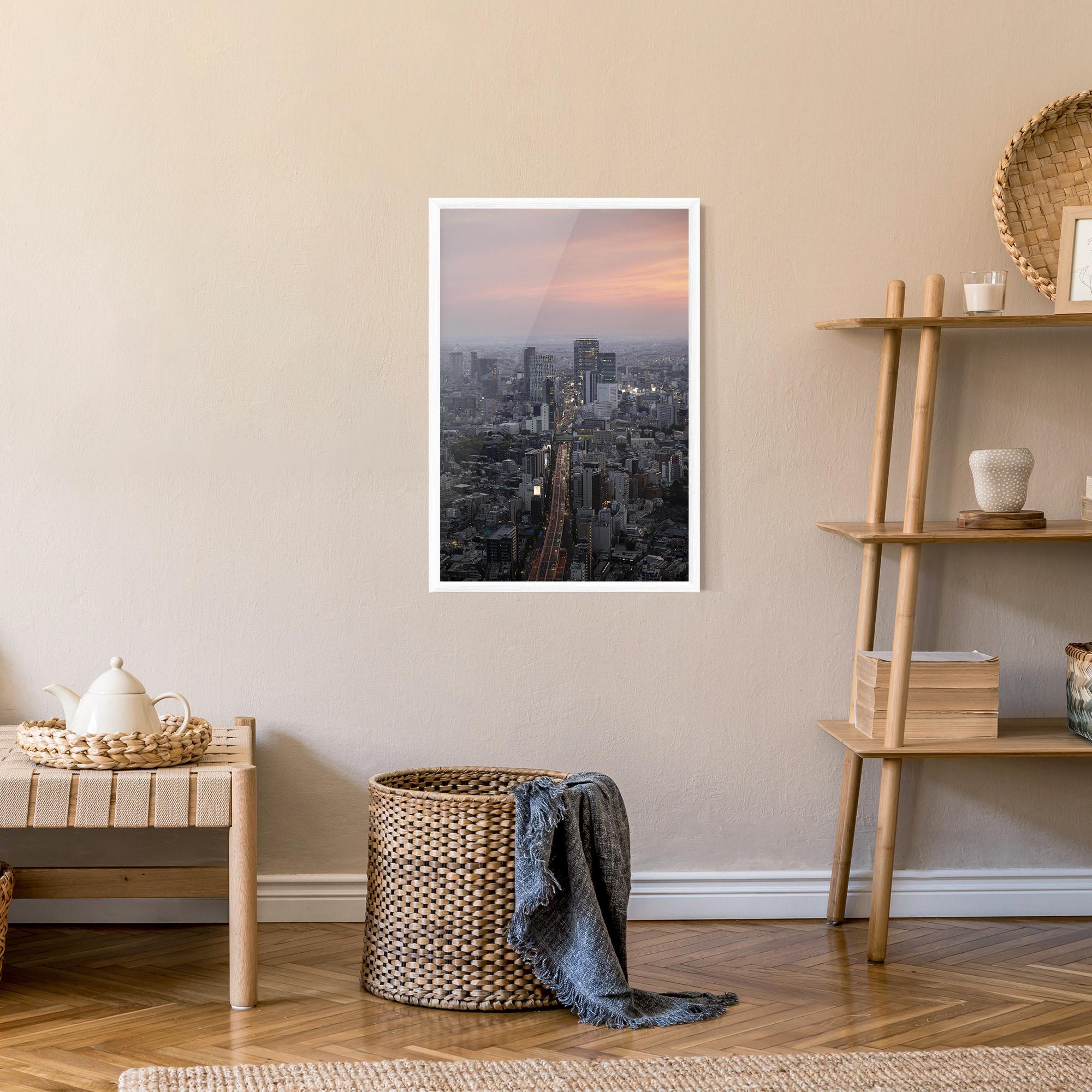 Poster Înrămat Beautiful Tall Buildings mockup 9