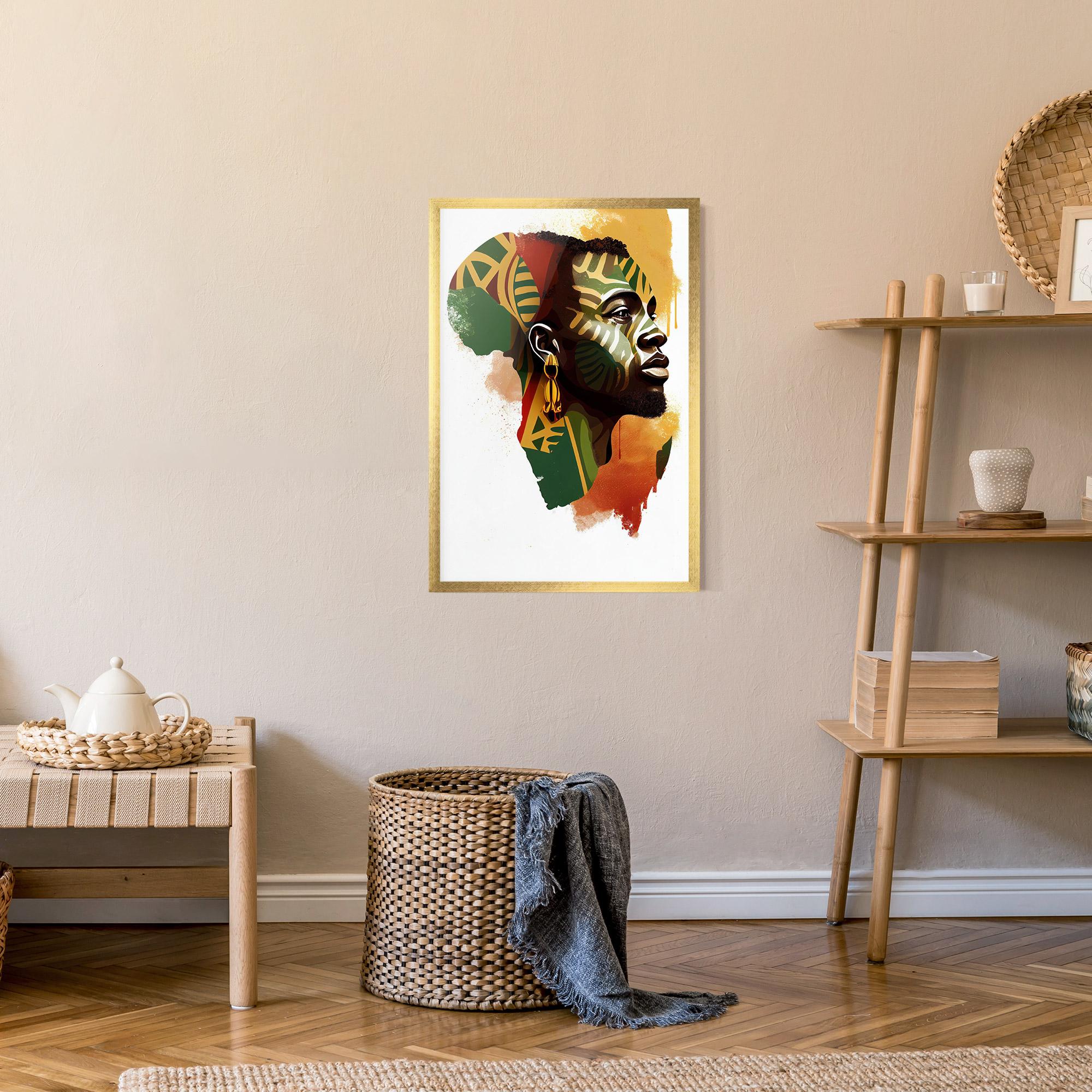 Poster Înrămat African People Illustration mockup 9