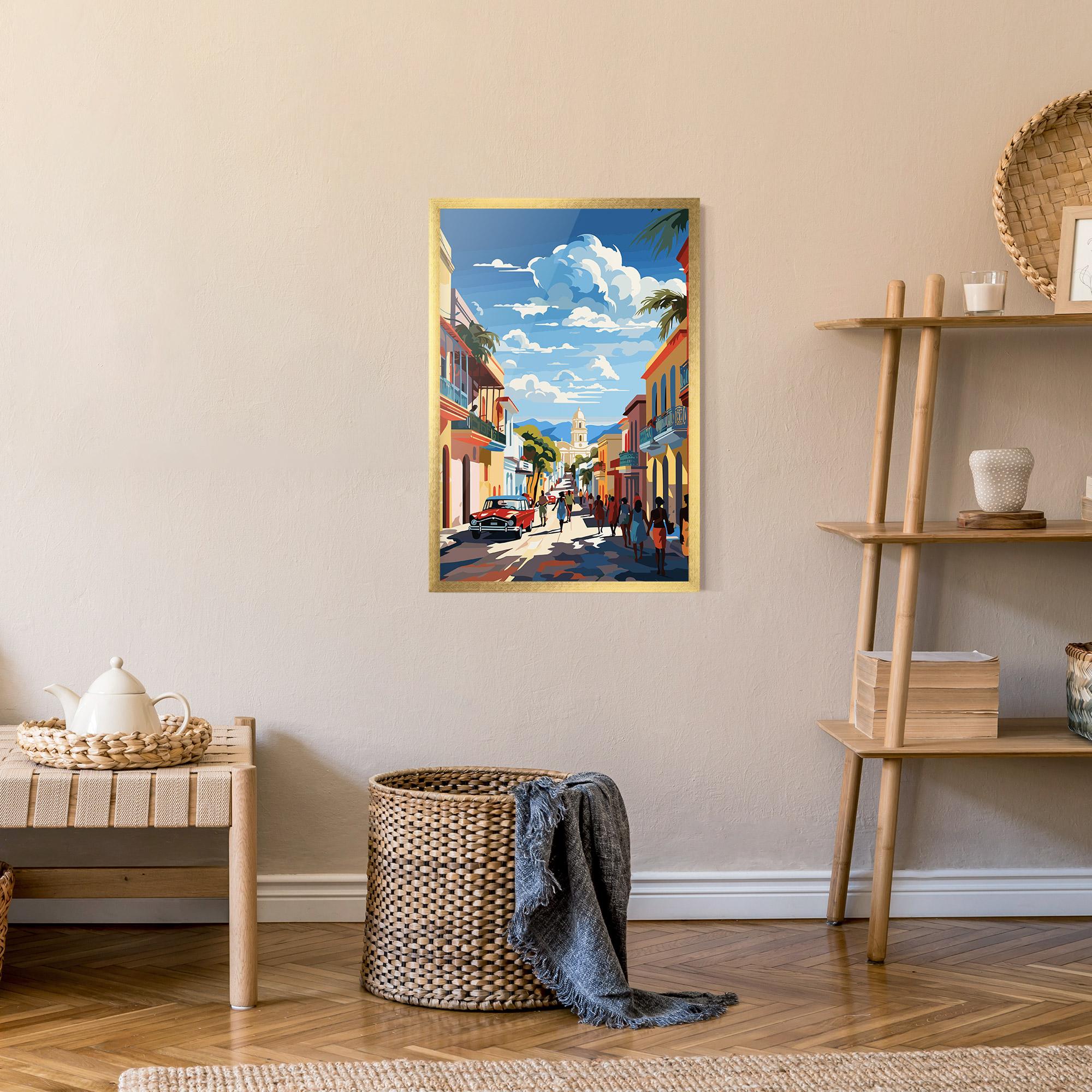 Poster Înrămat African Street mockup 9