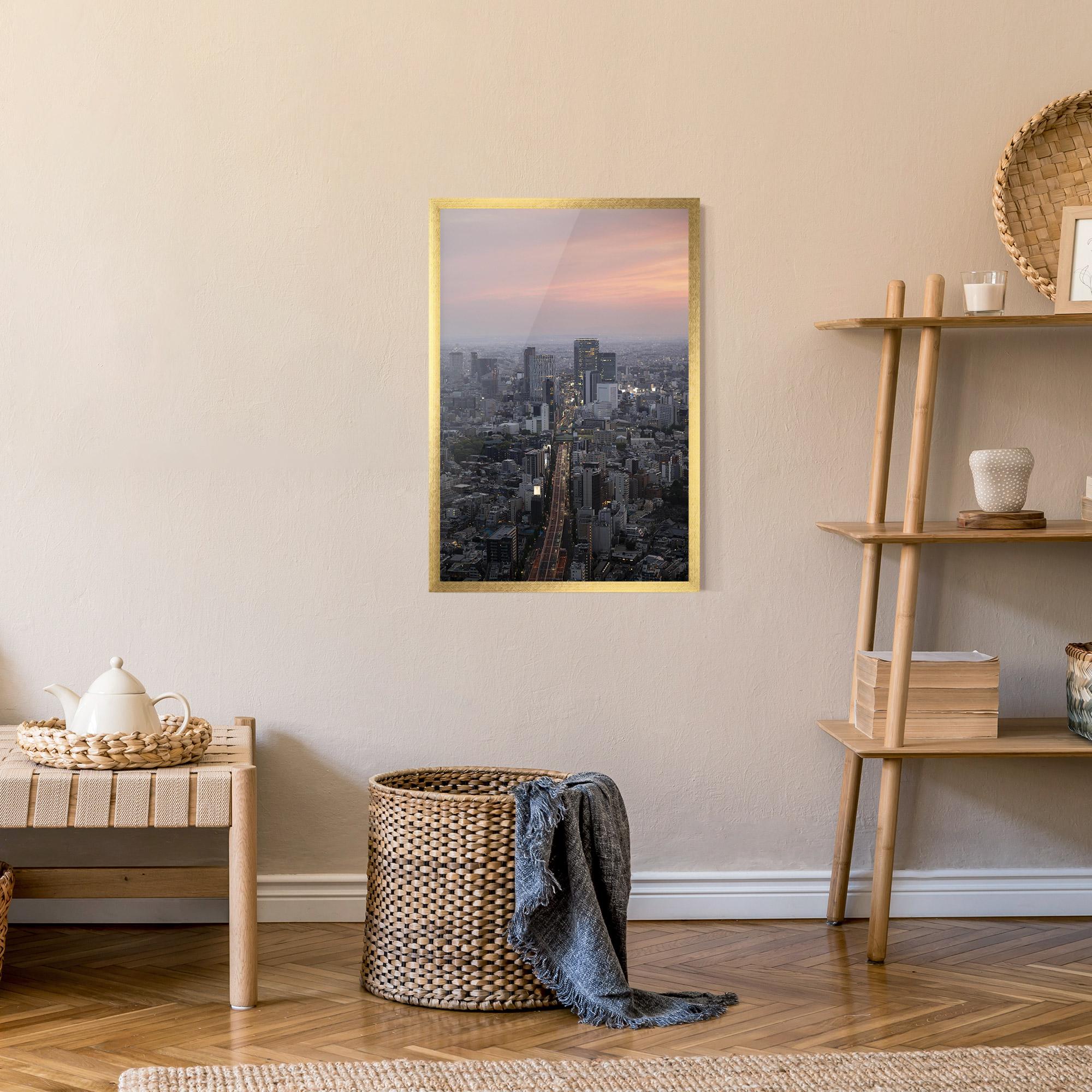 Poster Înrămat Beautiful Tall Buildings mockup 9