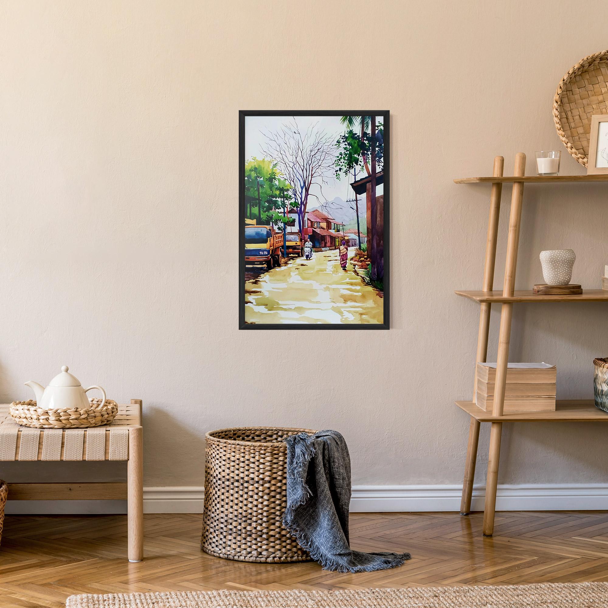 Poster Înrămat African City mockup 9