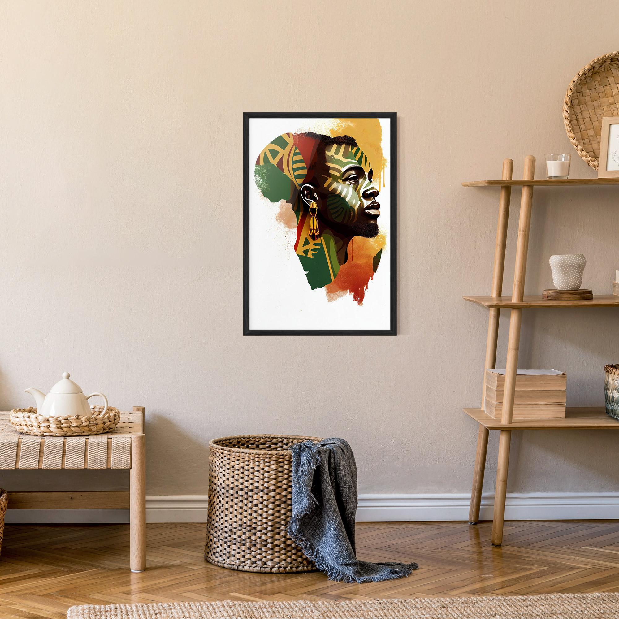 Poster Înrămat African People Illustration mockup 9
