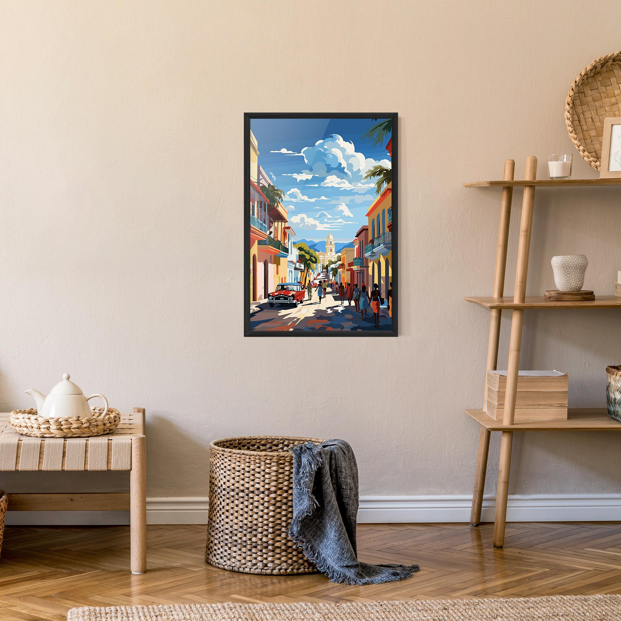 Poster Înrămat African Street mockup 9