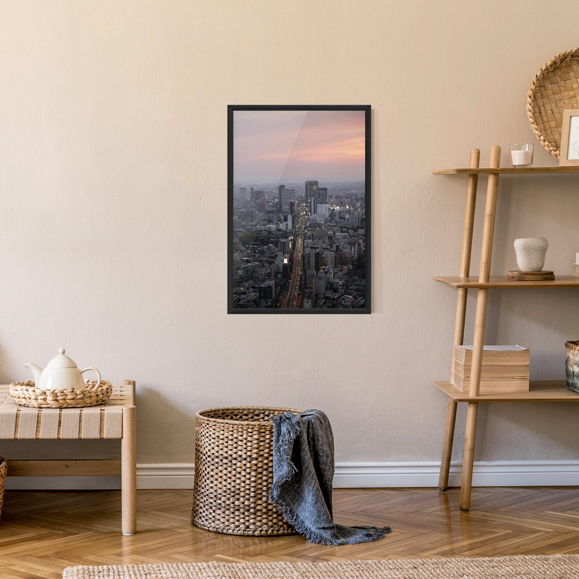 Poster Înrămat Beautiful Tall Buildings mockup 9