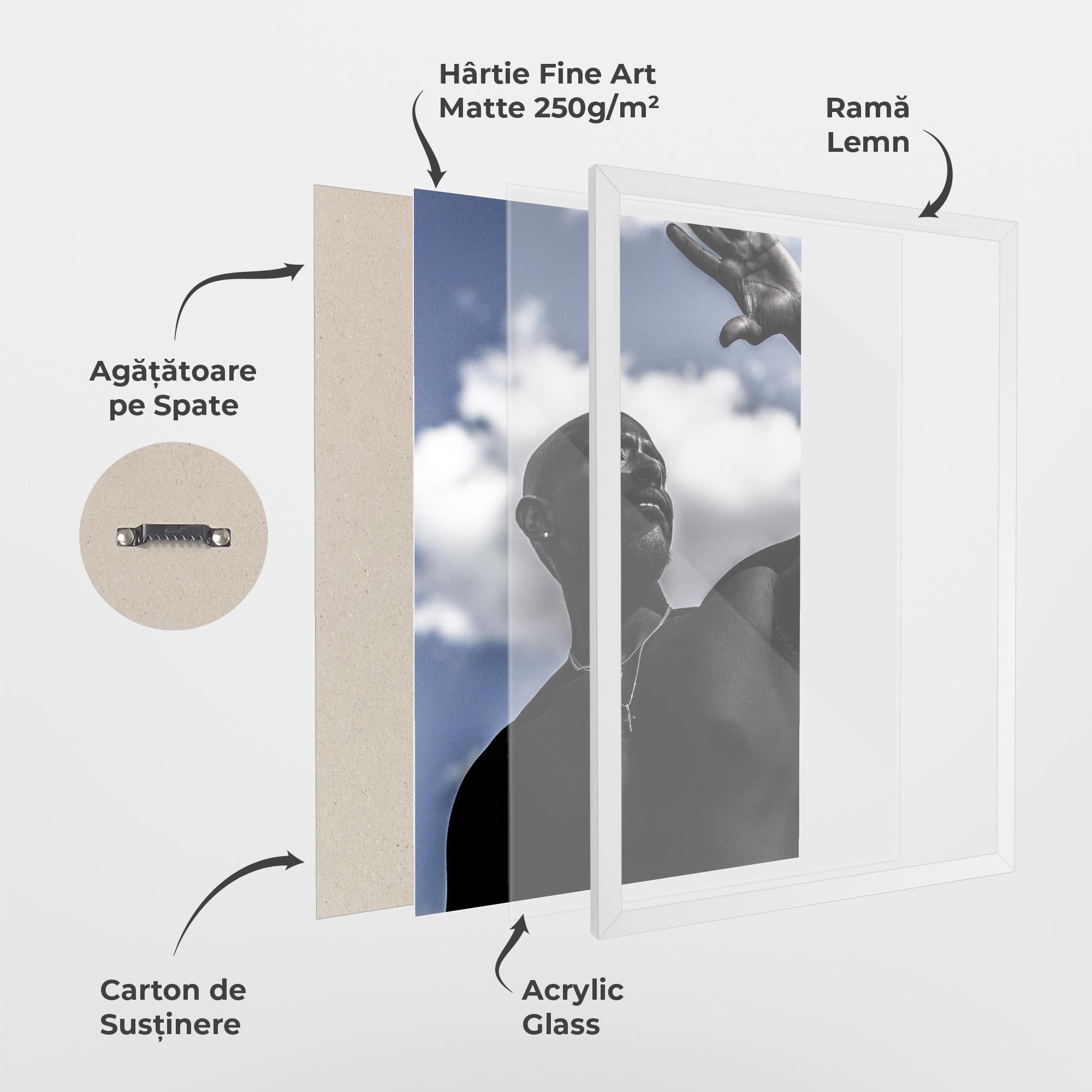 Poster Înrămat African Blue Sky mockup 1