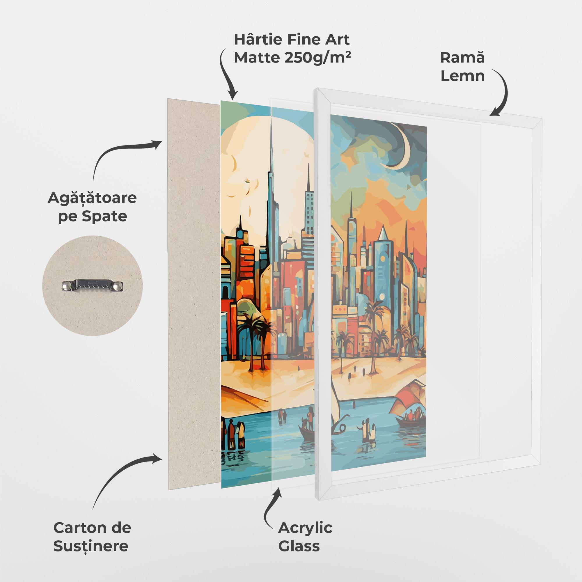 Poster Înrămat African Moon mockup 1