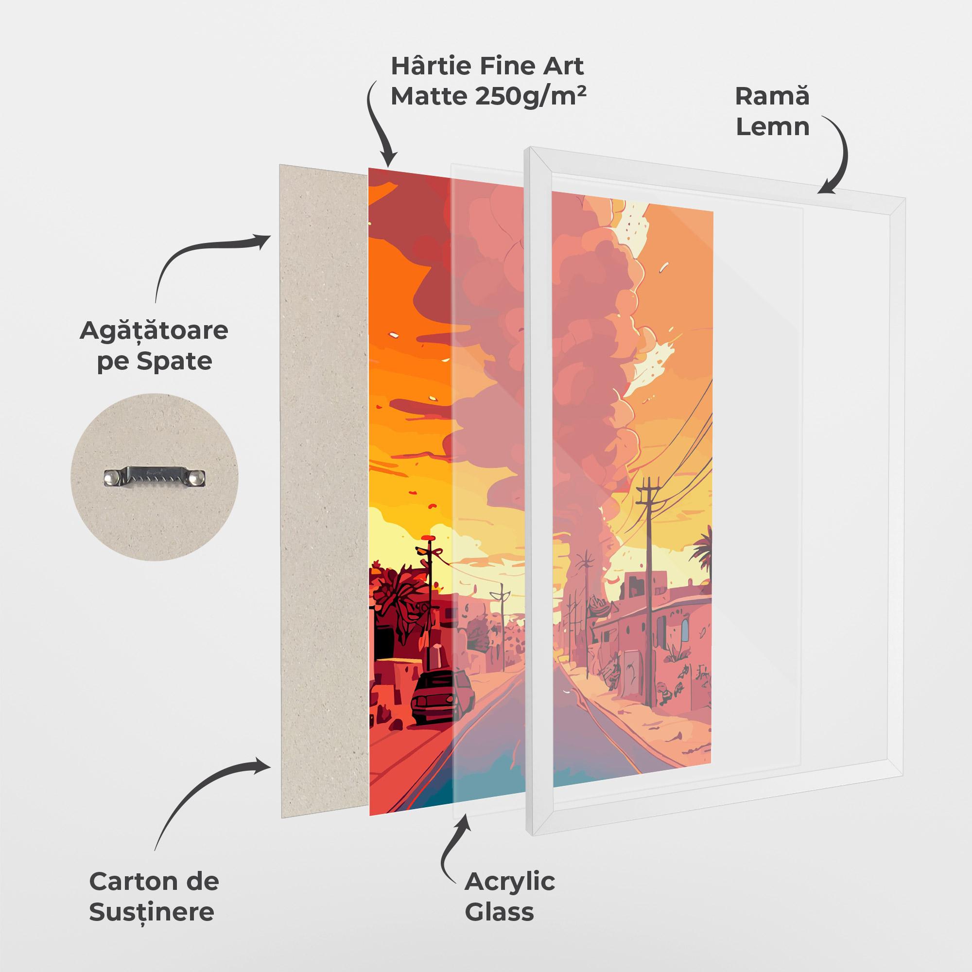 Poster Înrămat African Smoke mockup 1