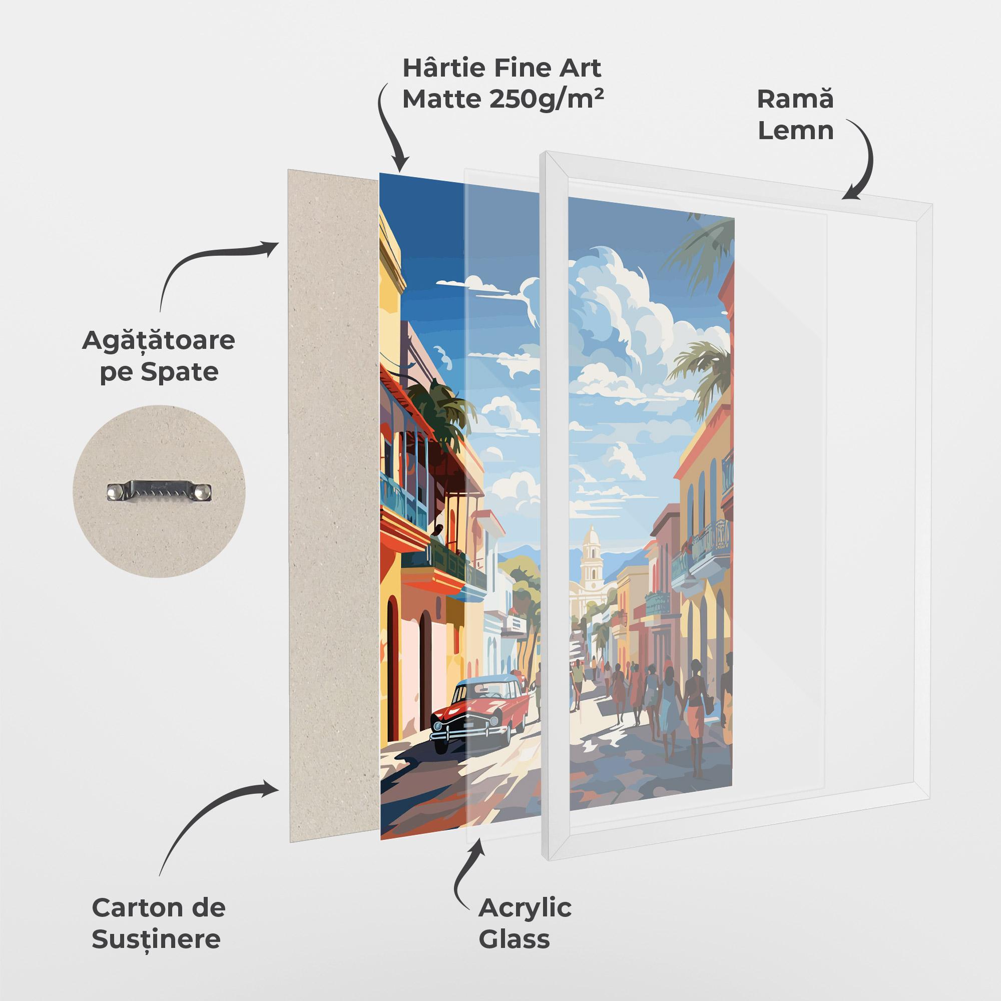 Poster Înrămat African Street mockup 1