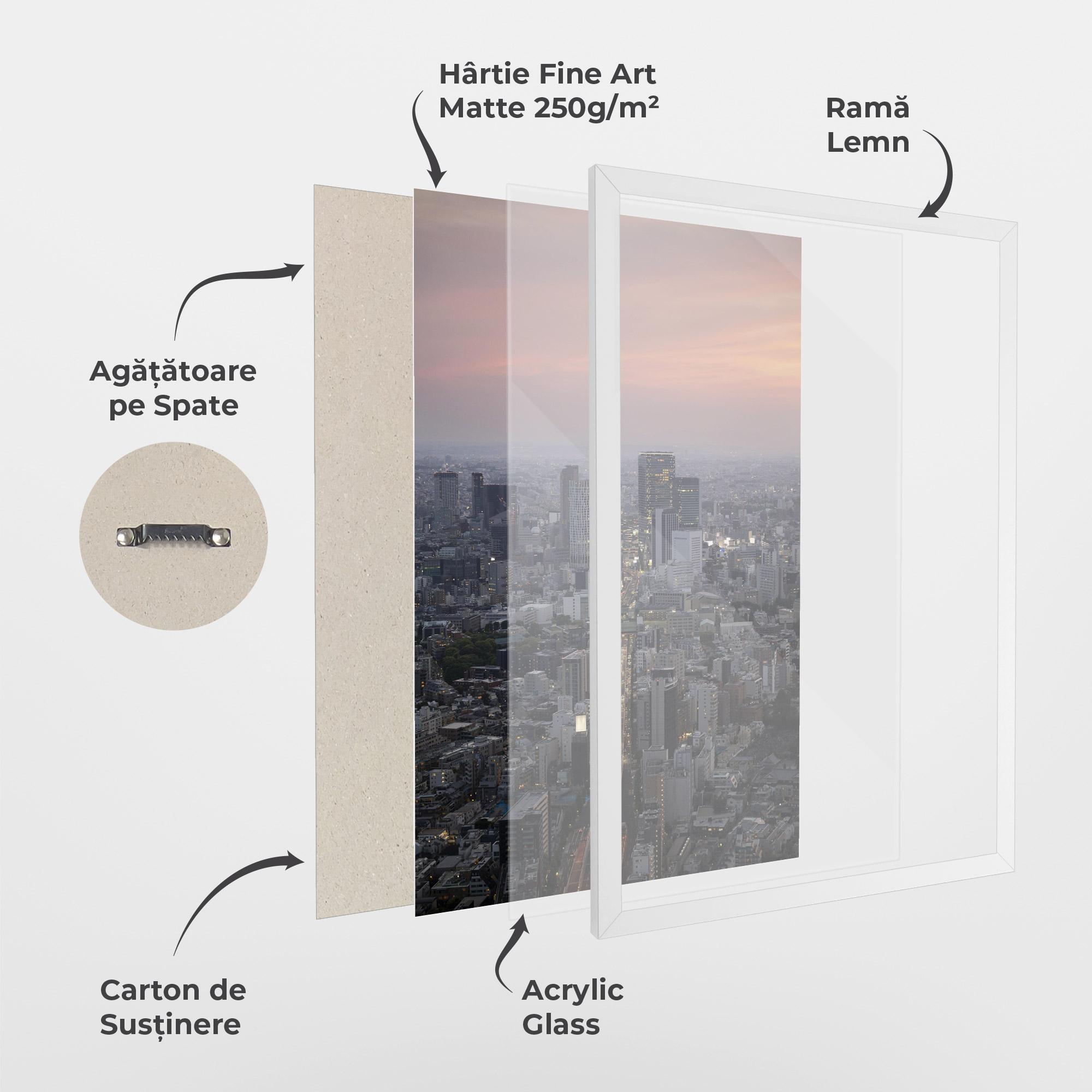 Poster Înrămat Beautiful Tall Buildings mockup 1