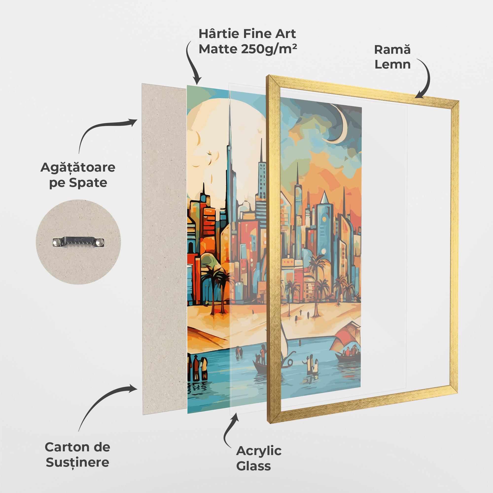 Poster Înrămat African Moon mockup 1